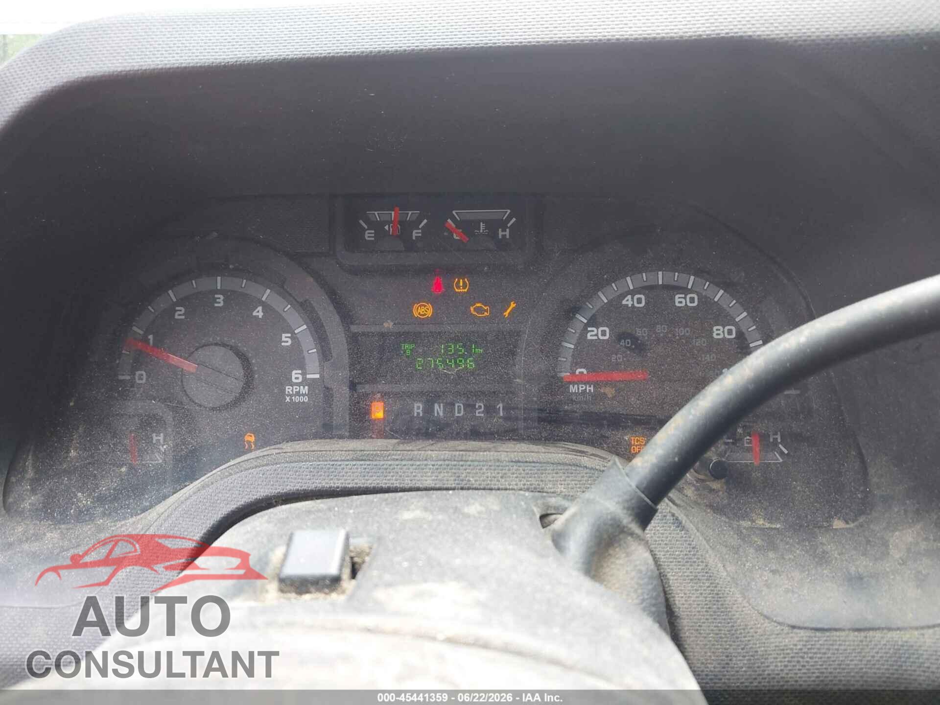 FORD E-250 2012 - 1FTNS2EWXCDB32639