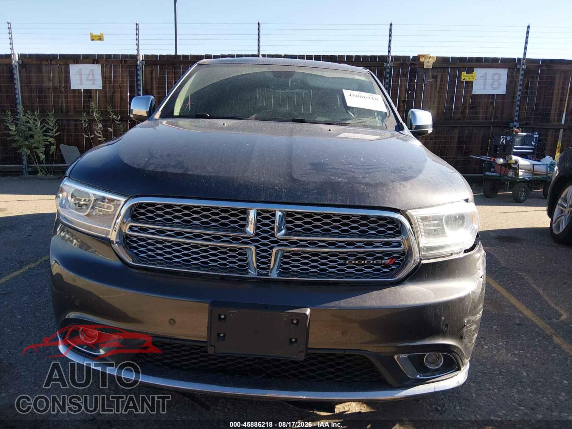 DODGE DURANGO 2018 - 1C4RDJEGXJC486579