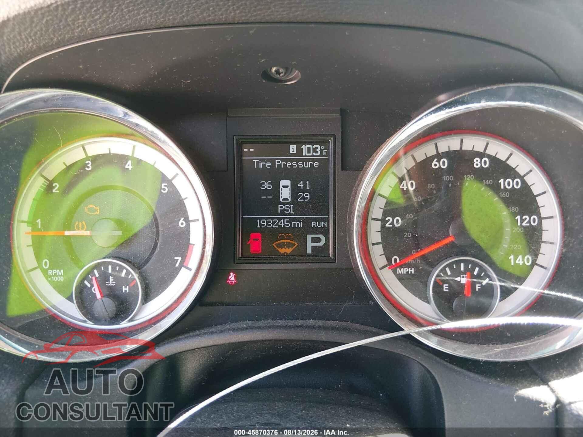 DODGE DURANGO 2011 - 1D4RD4GG3BC660074