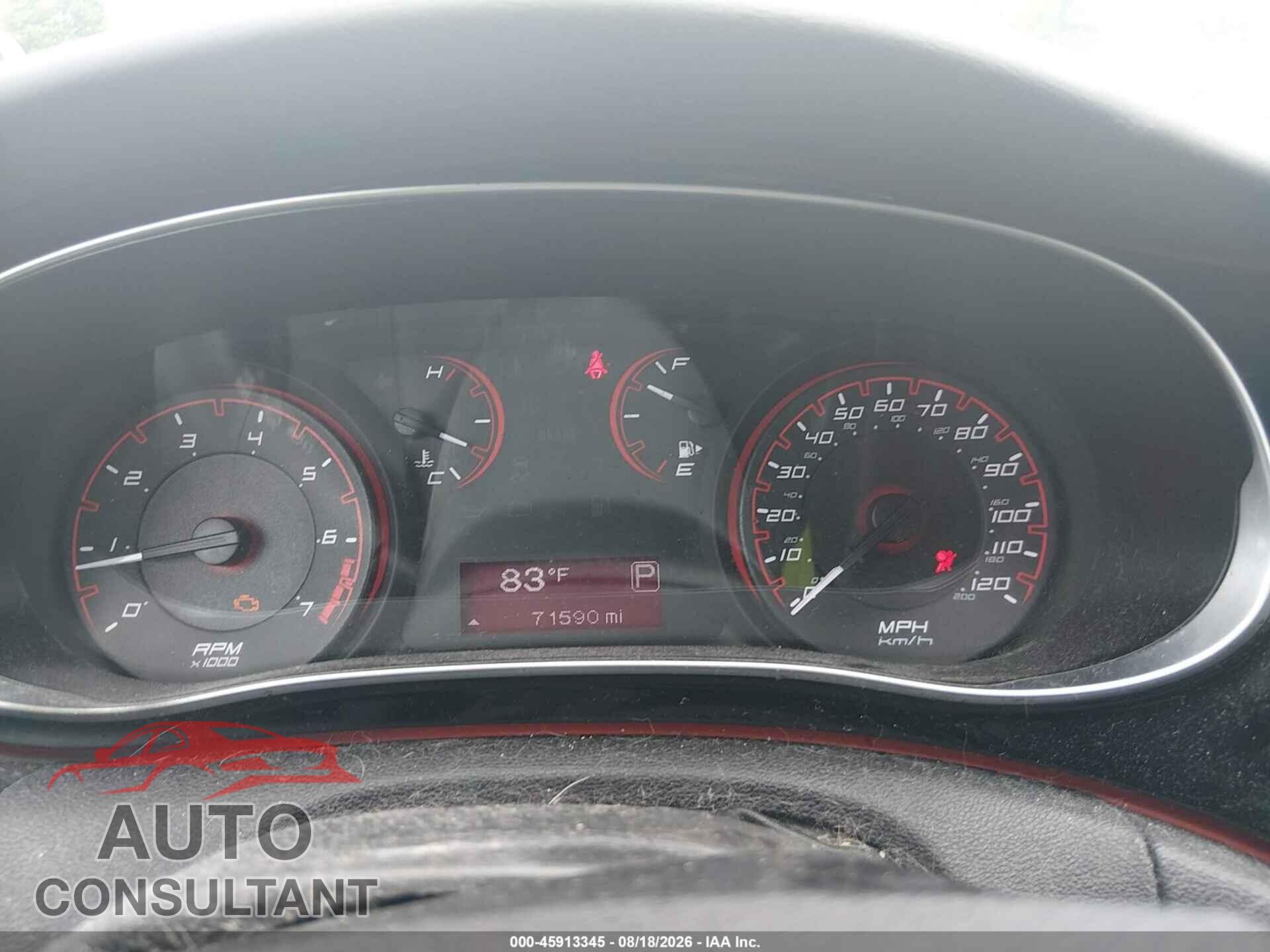 DODGE DART 2015 - 1C3CDFBB2FD404894