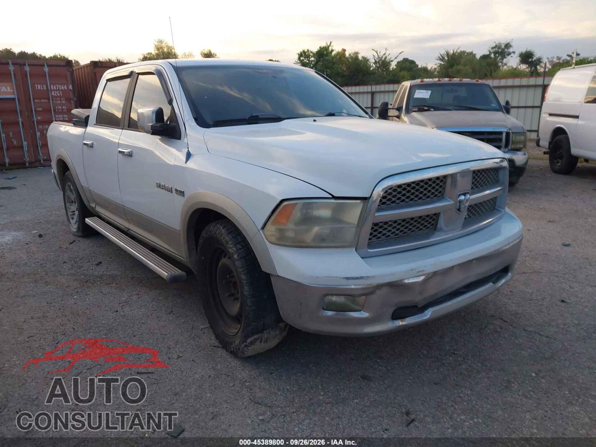 DODGE RAM 1500 2010 - 1D7RB1CT1AS209062