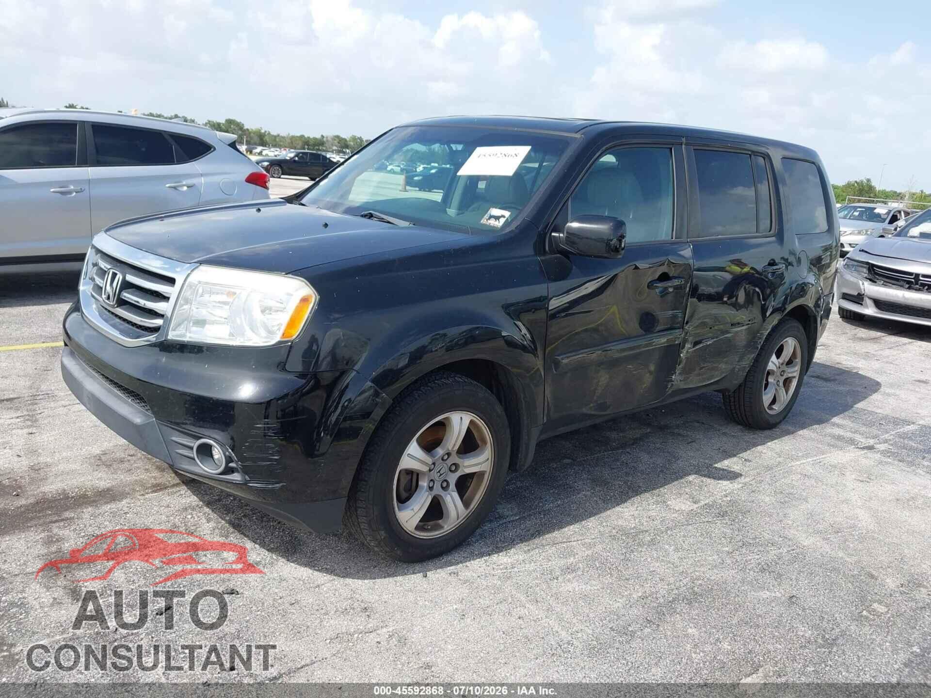 HONDA PILOT 2013 - 5FNYF3H59DB008009