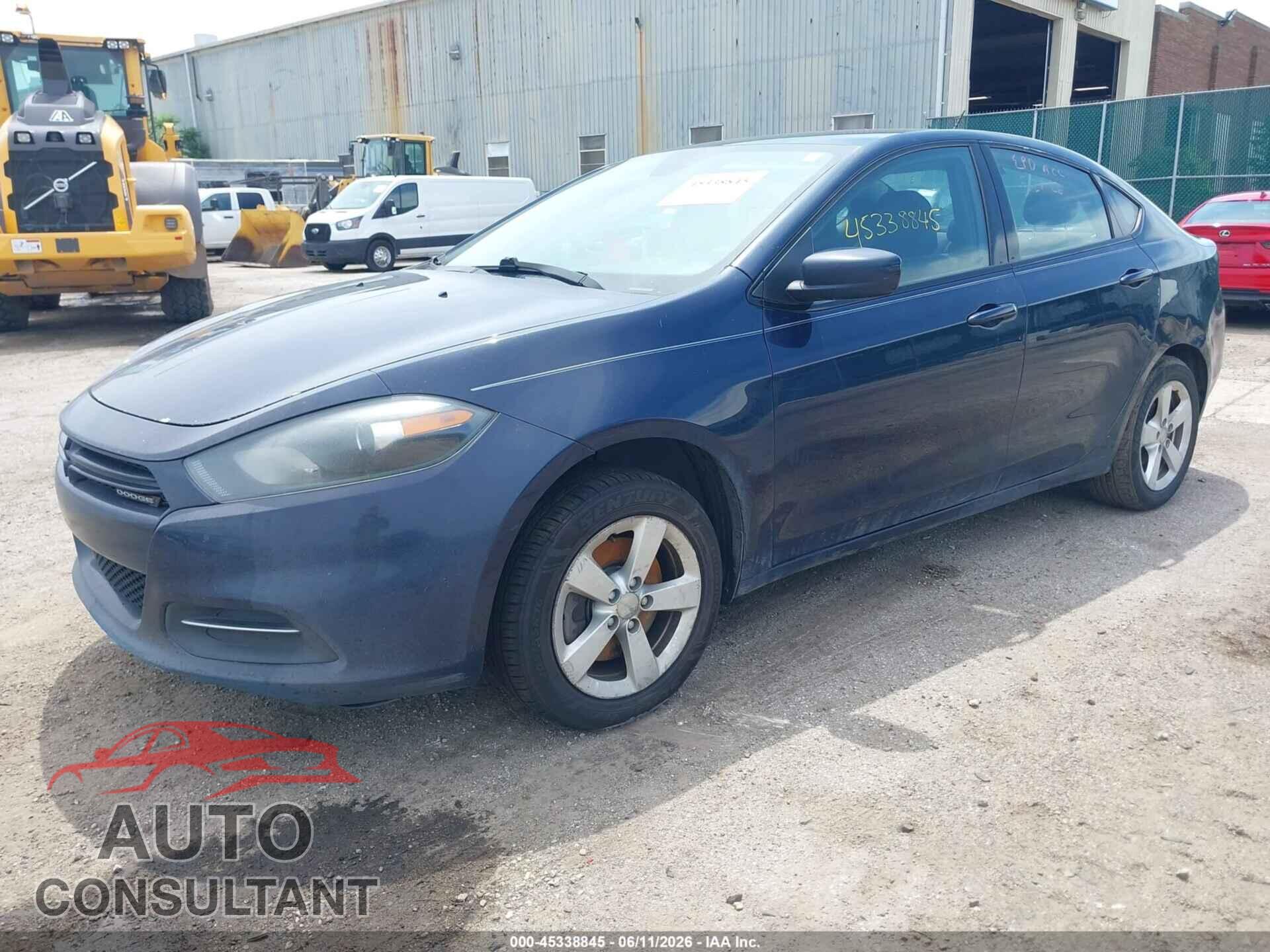 DODGE DART 2015 - 1C3CDFBB1FD128997