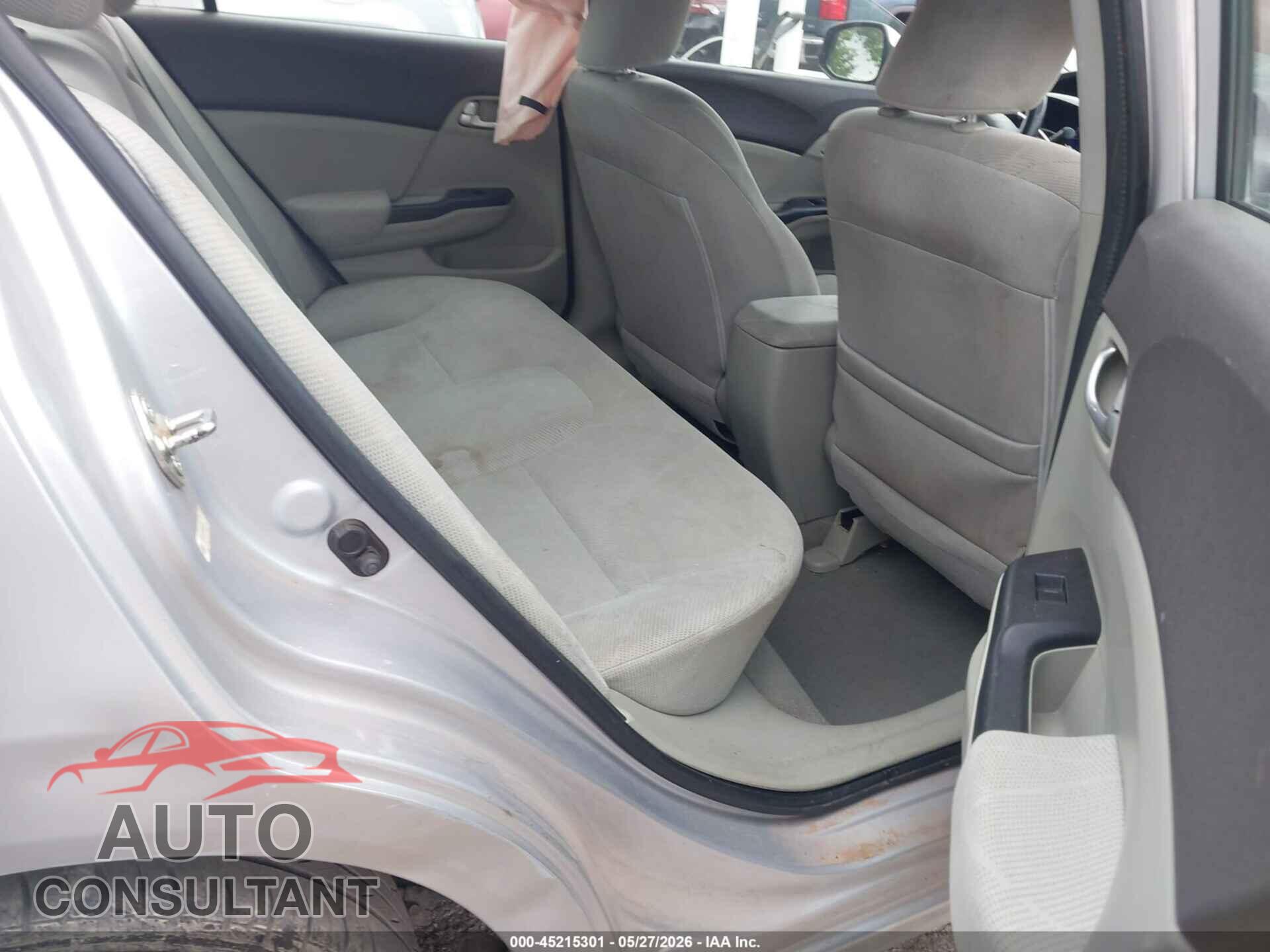 HONDA CIVIC 2012 - 2HGFB2F86CH598917