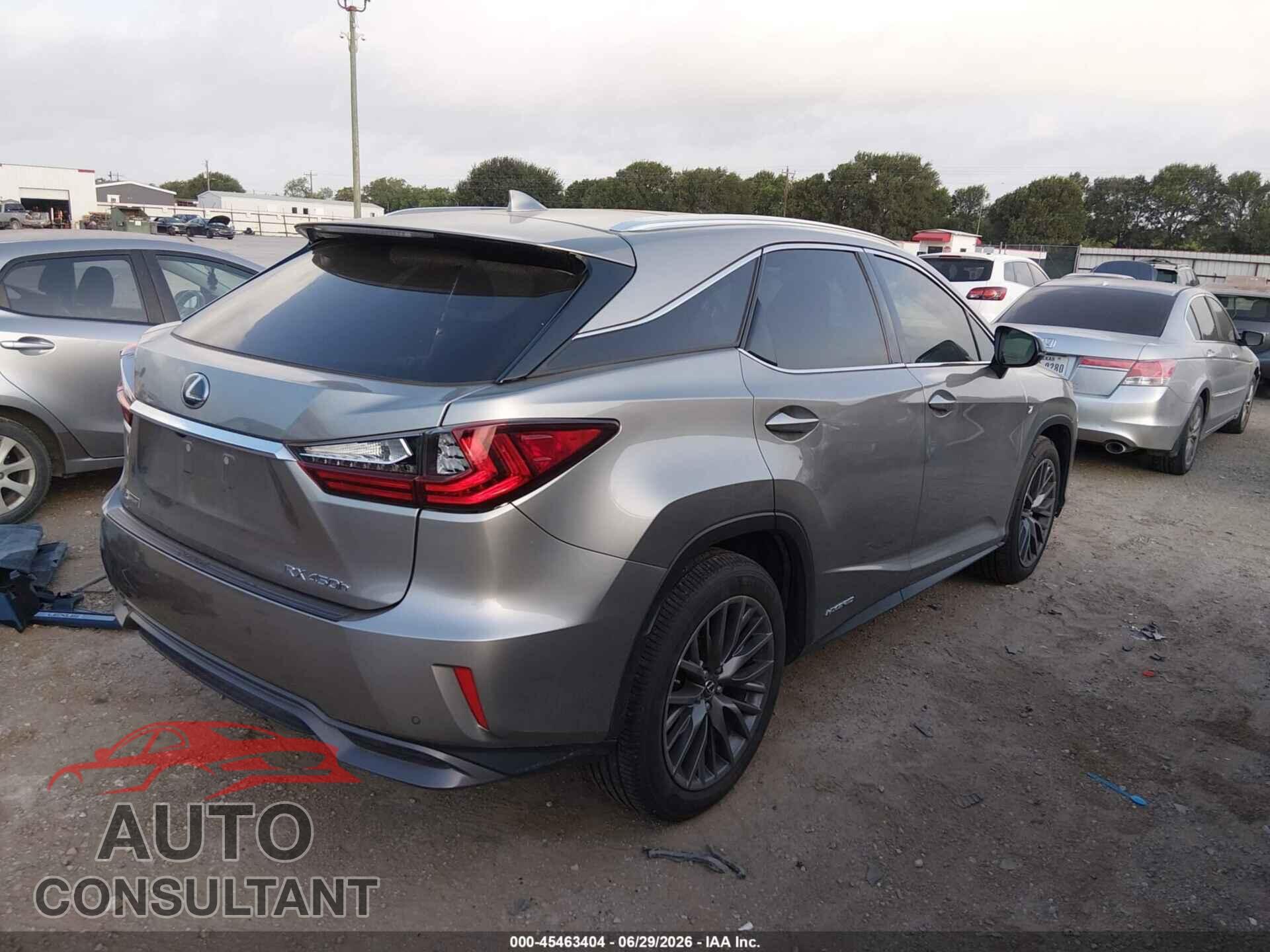 LEXUS RX 2019 - 2T2BGMCA1KC041127