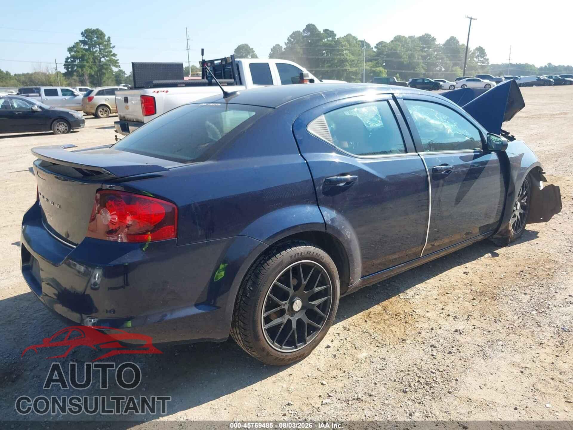 DODGE AVENGER 2013 - 1C3CDZAG6DN552889