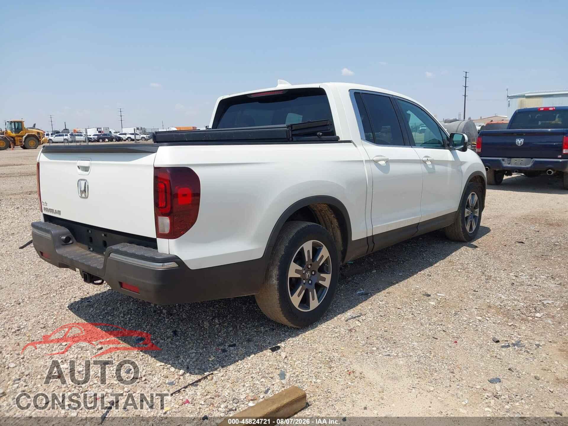 HONDA RIDGELINE 2017 - 5FPYK2F68HB011093