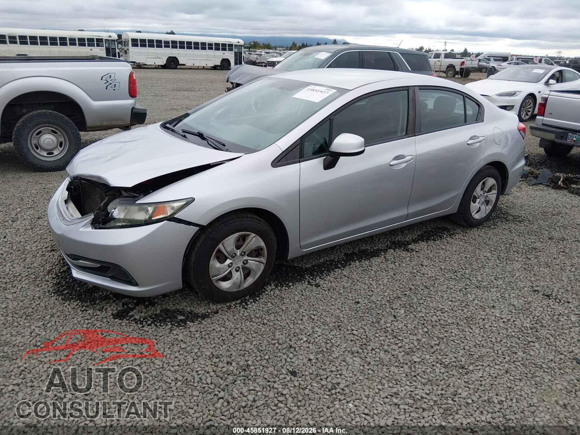HONDA CIVIC 2013 - 19XFB2F54DE243505