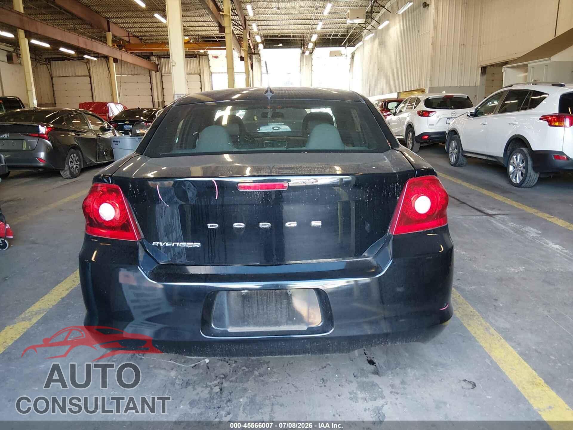 DODGE AVENGER 2012 - 1C3CDZAB2CN252849