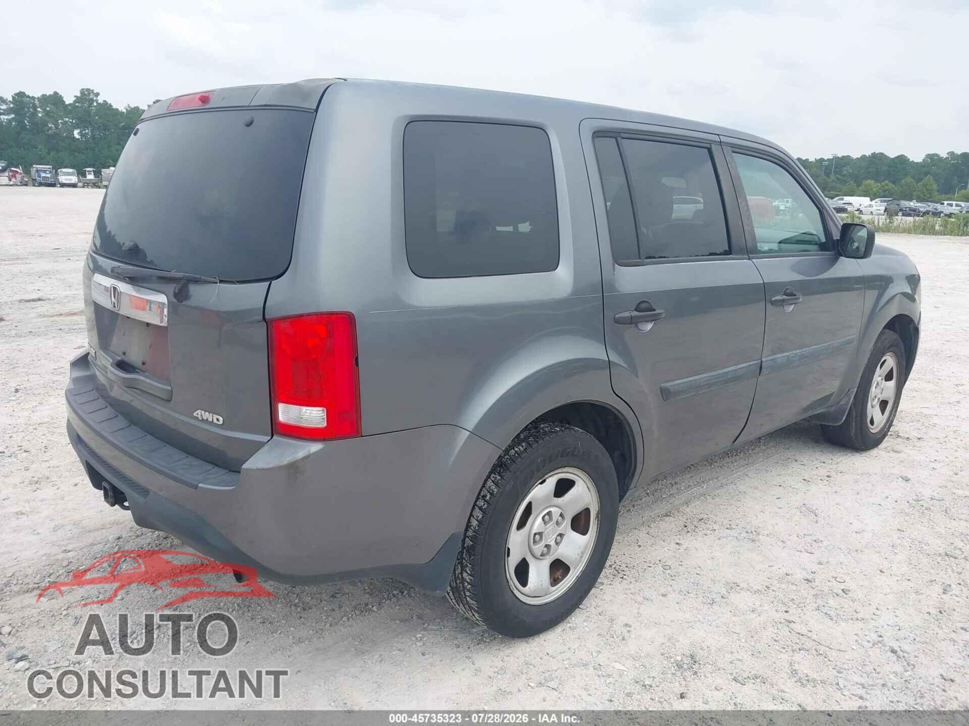 HONDA PILOT 2012 - 5FNYF4H24CB056849