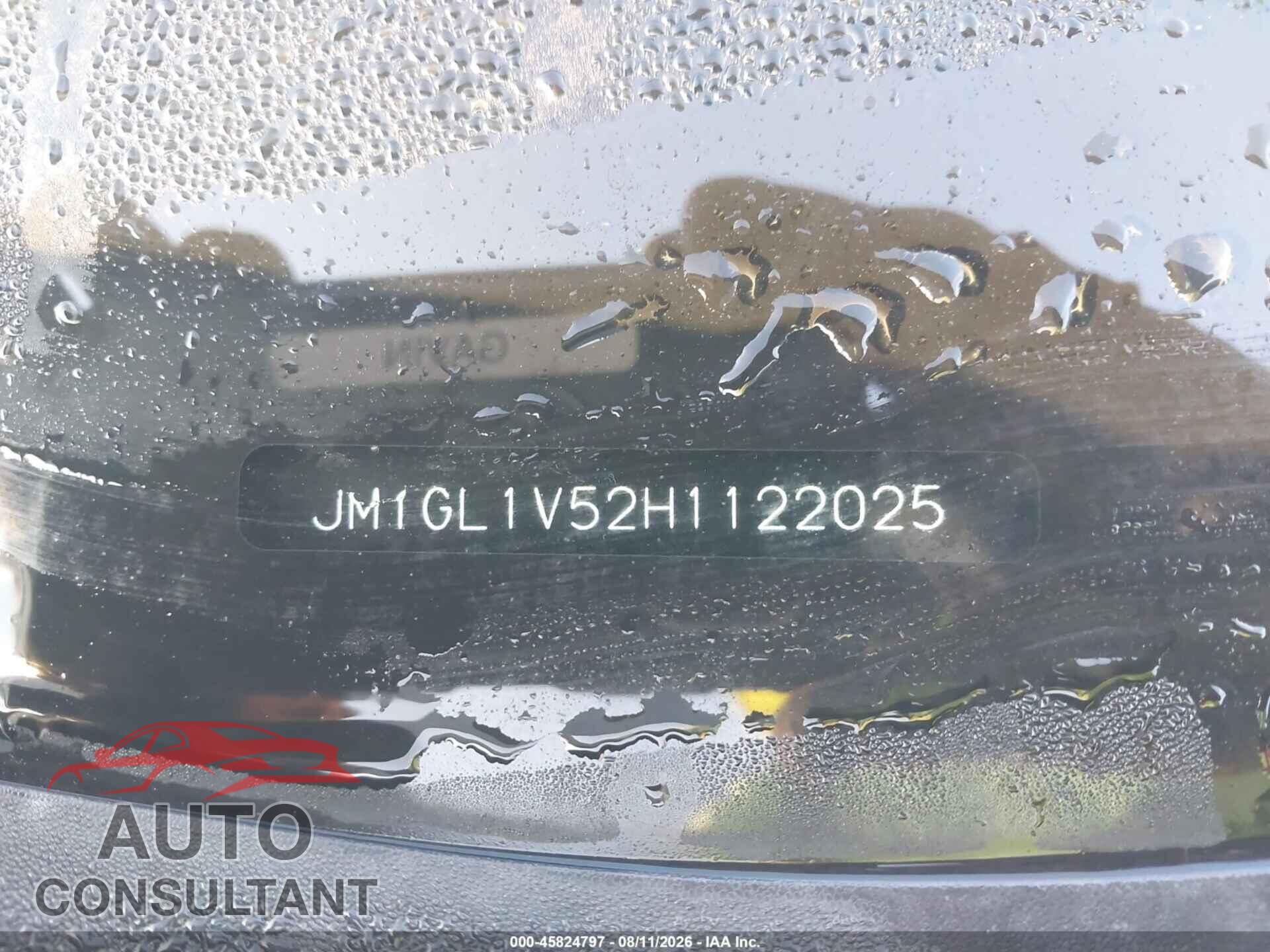 MAZDA MAZDA6 2017 - JM1GL1V52H1122025