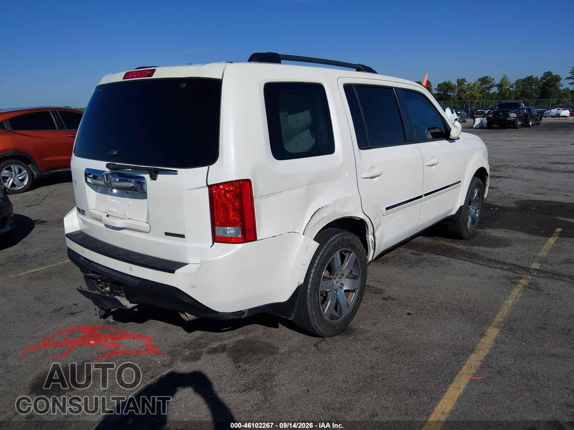 HONDA PILOT 2012 - 5FNYF3H90CB012533