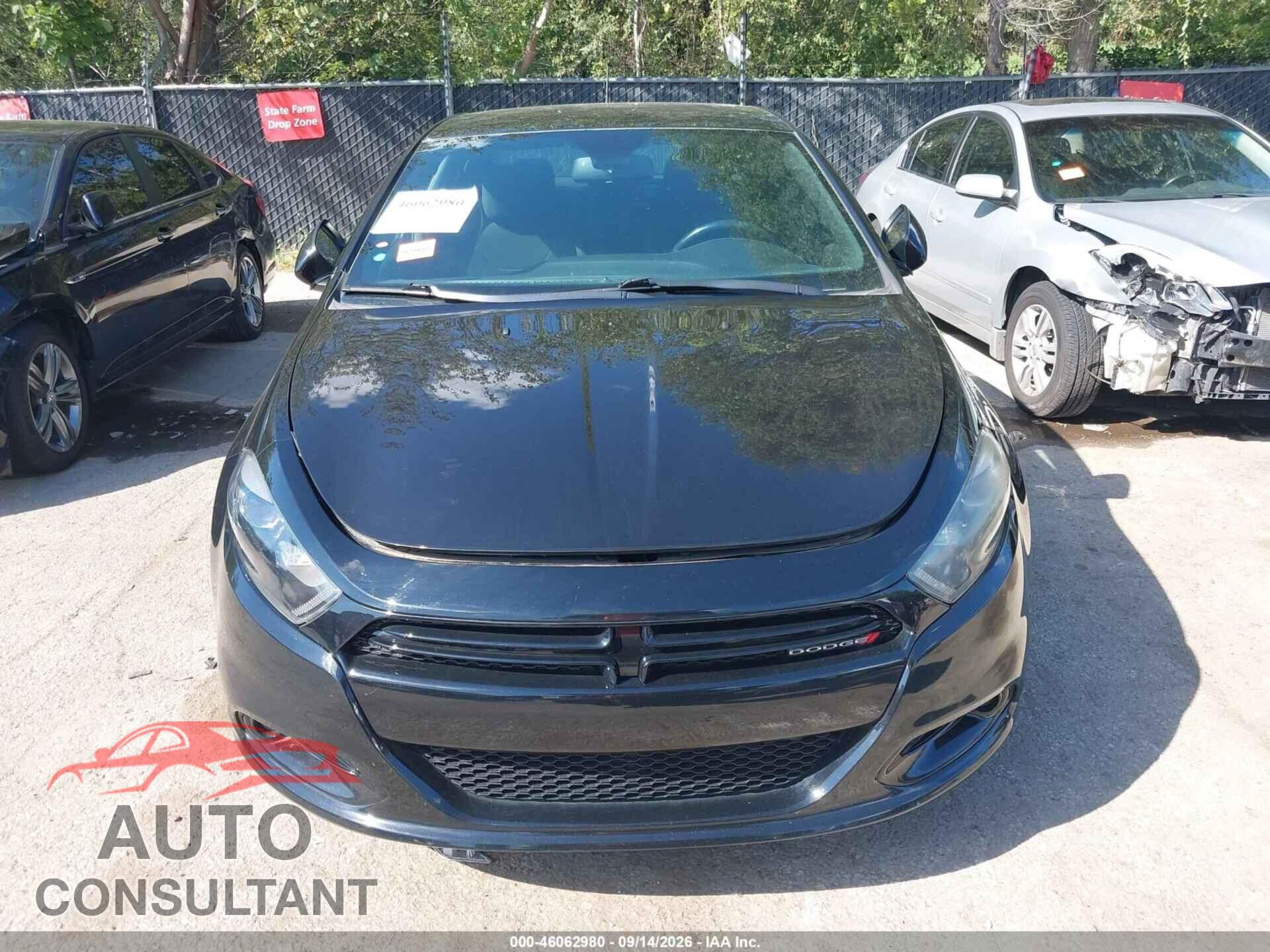 DODGE DART 2015 - 1C3CDFBB2FD404233