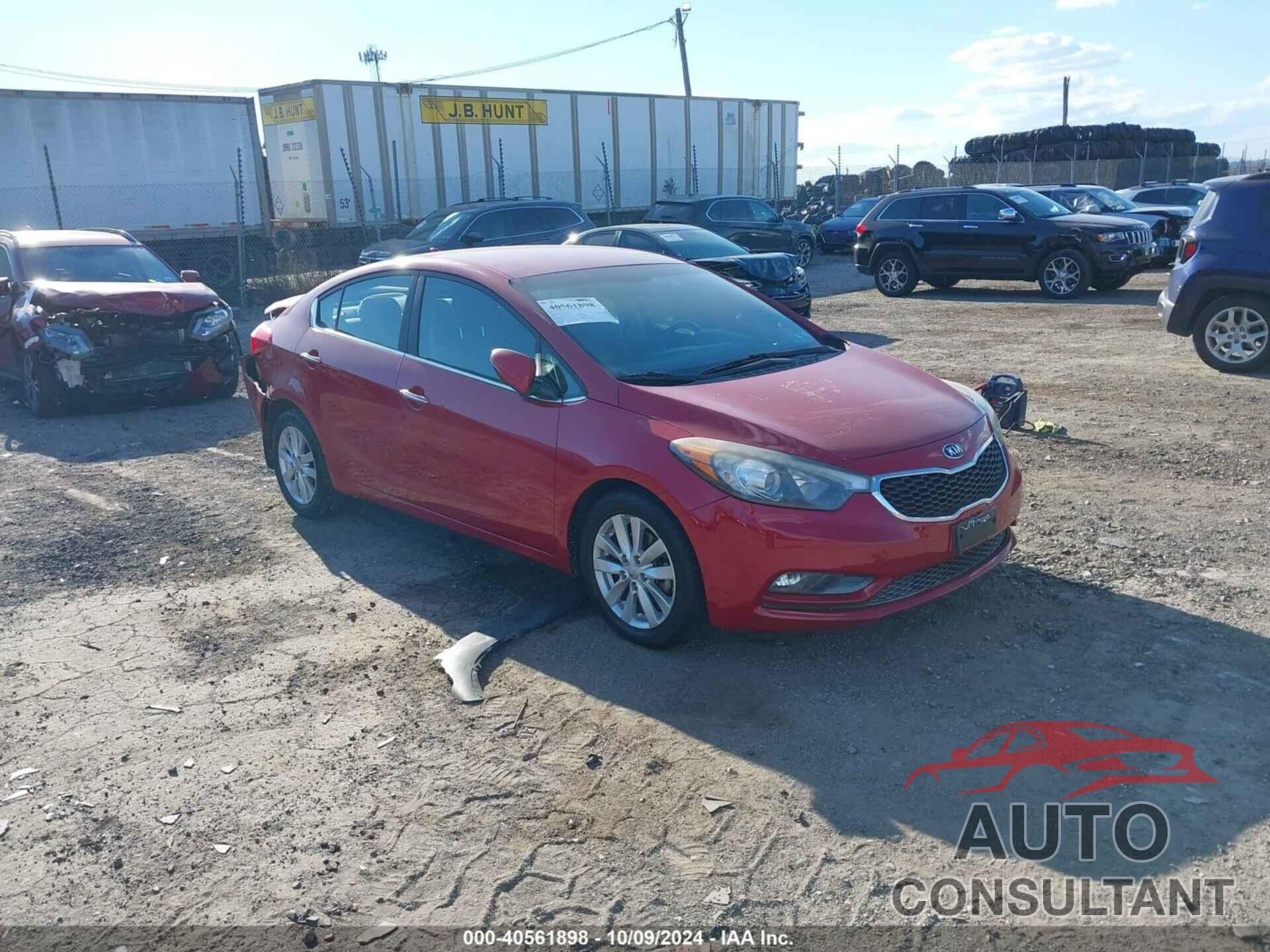 KIA FORTE 2014 - KNAFX4A86E5194672