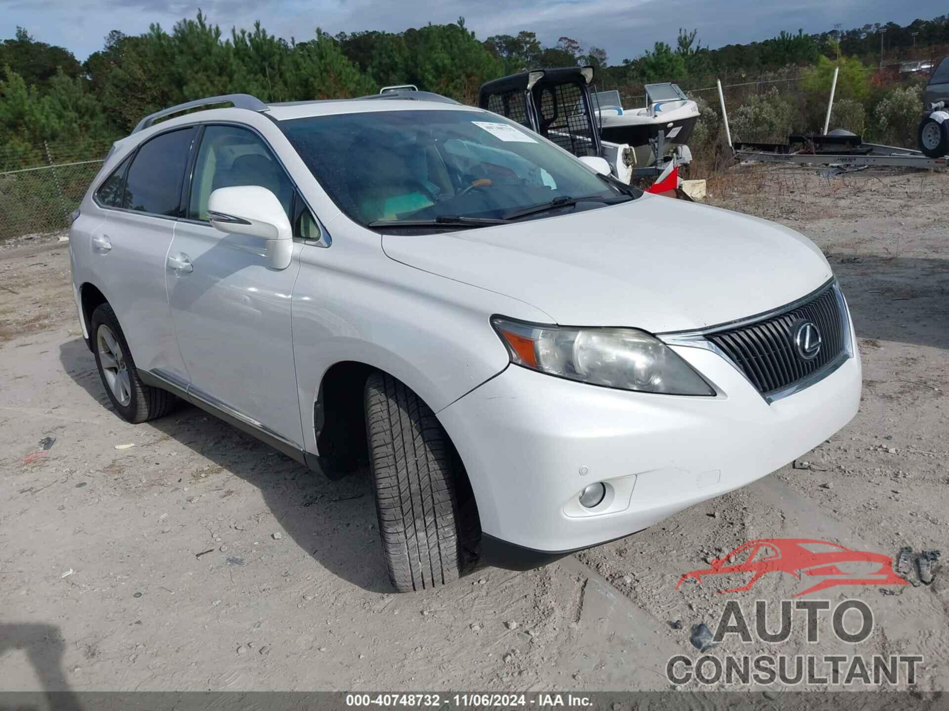 LEXUS RX 350 2012 - 2T2BK1BA8CC151141