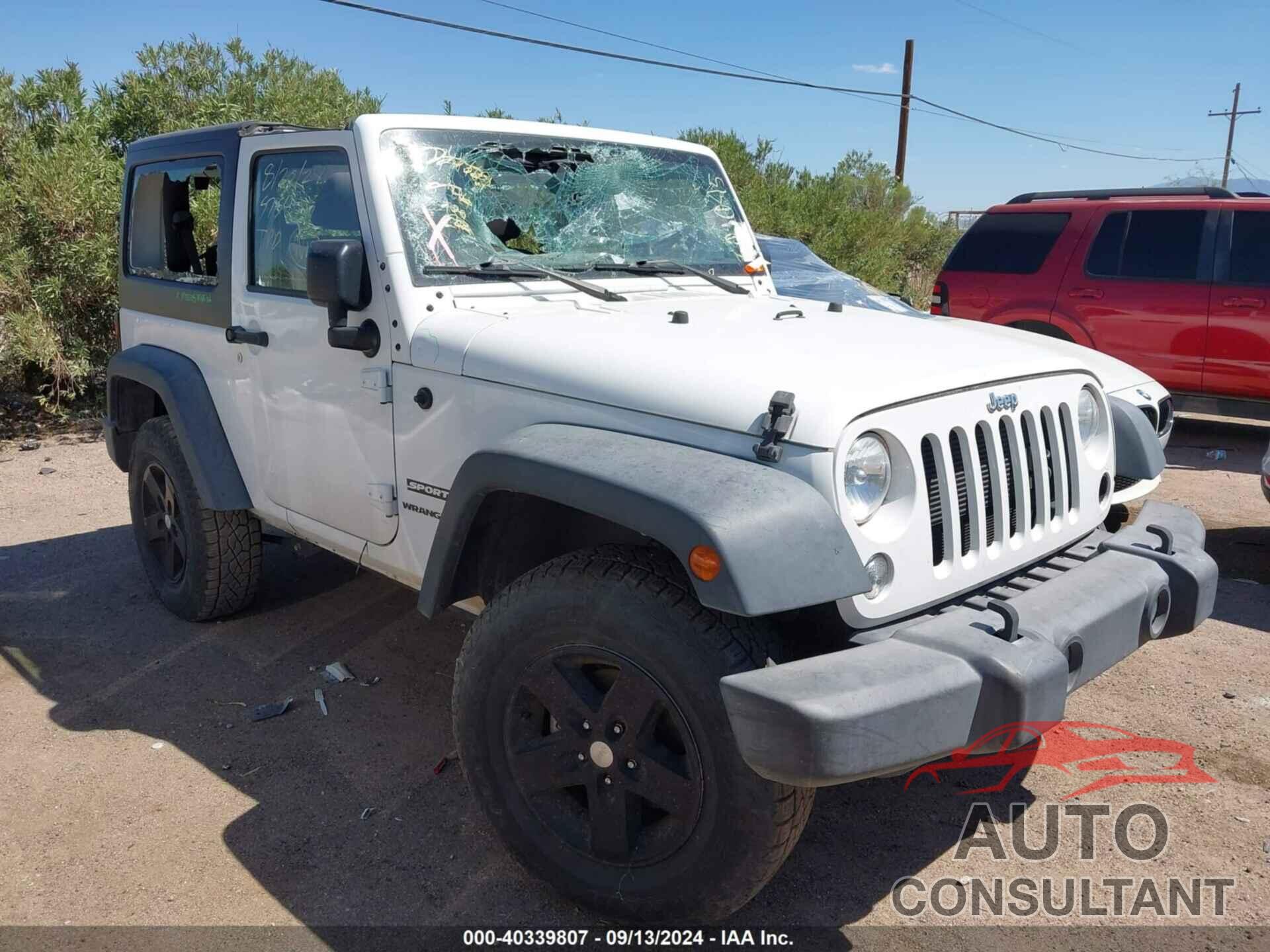 JEEP WRANGLER 2017 - 1C4GJWAG6HL601045