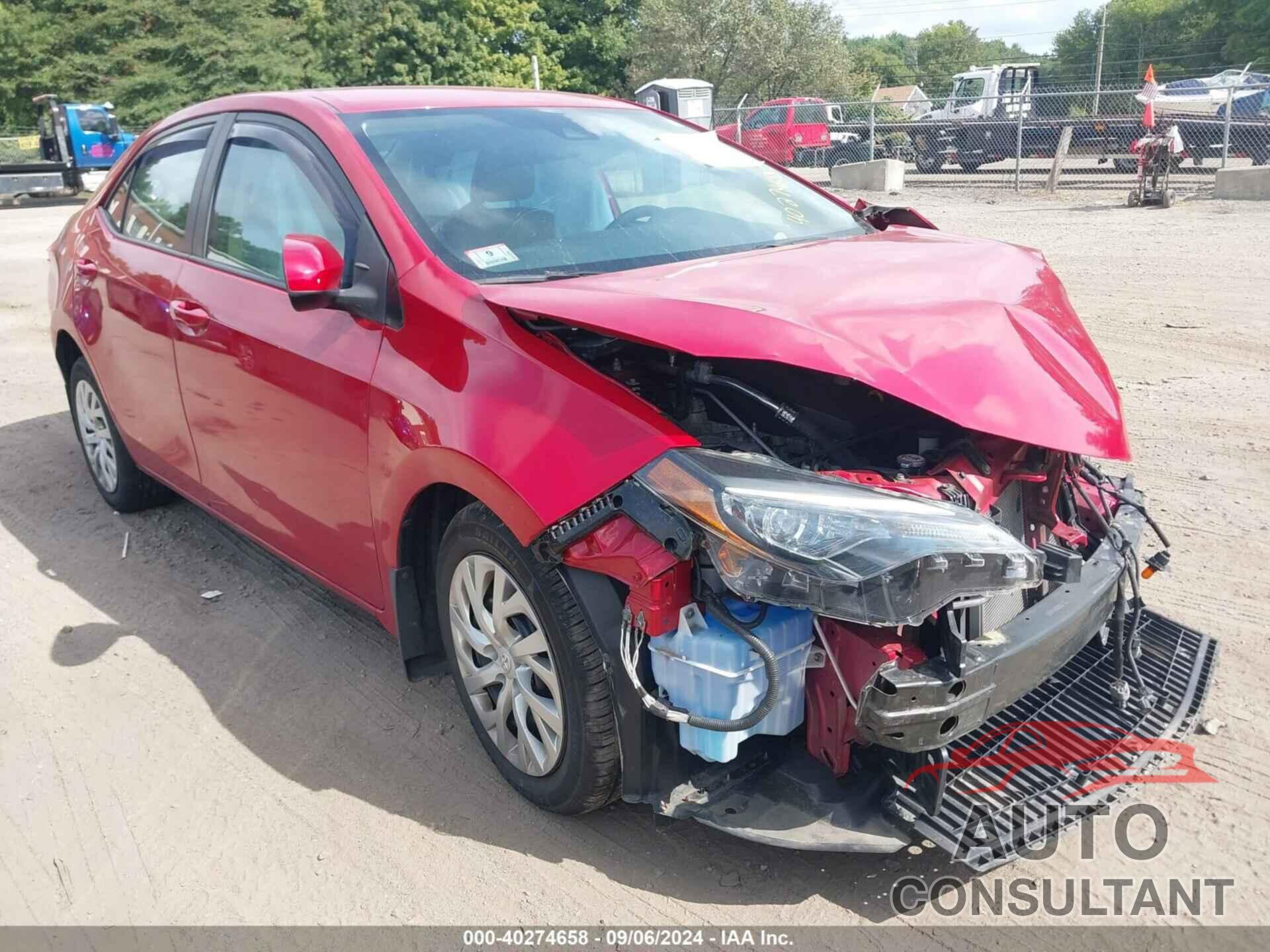 TOYOTA COROLLA 2019 - 2T1BURHE6KC167795