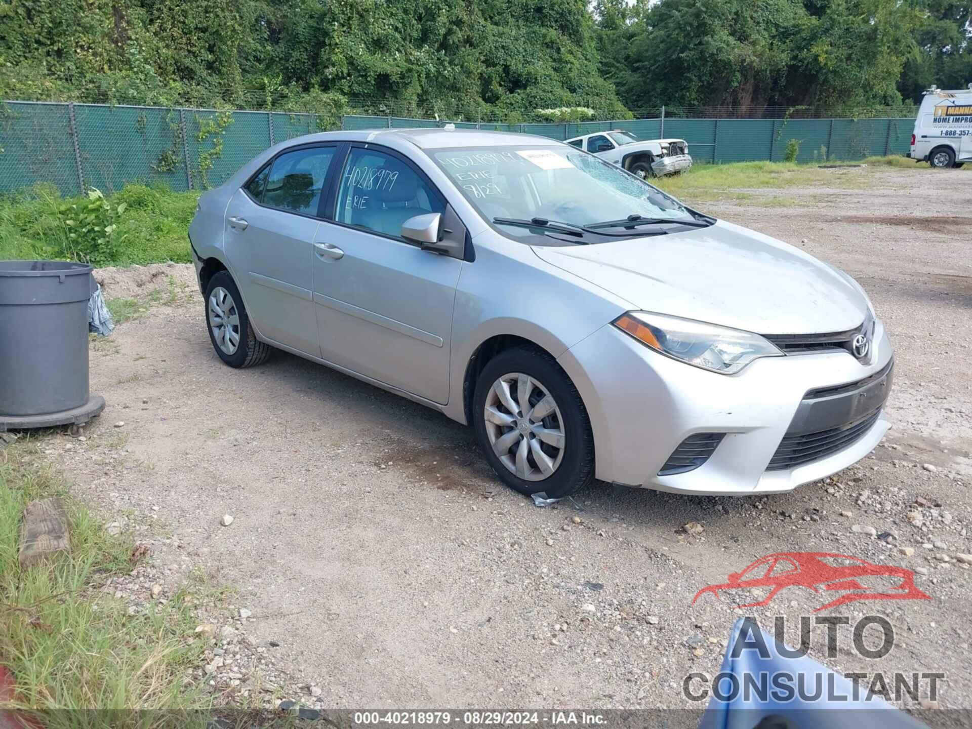 TOYOTA COROLLA 2016 - 2T1BURHE6GC604900
