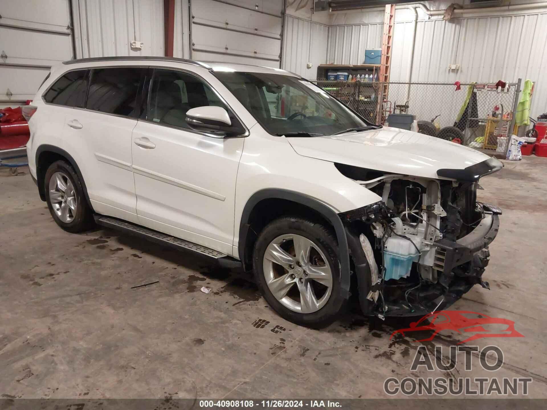 TOYOTA HIGHLANDER 2015 - 5TDDKRFH3FS145794