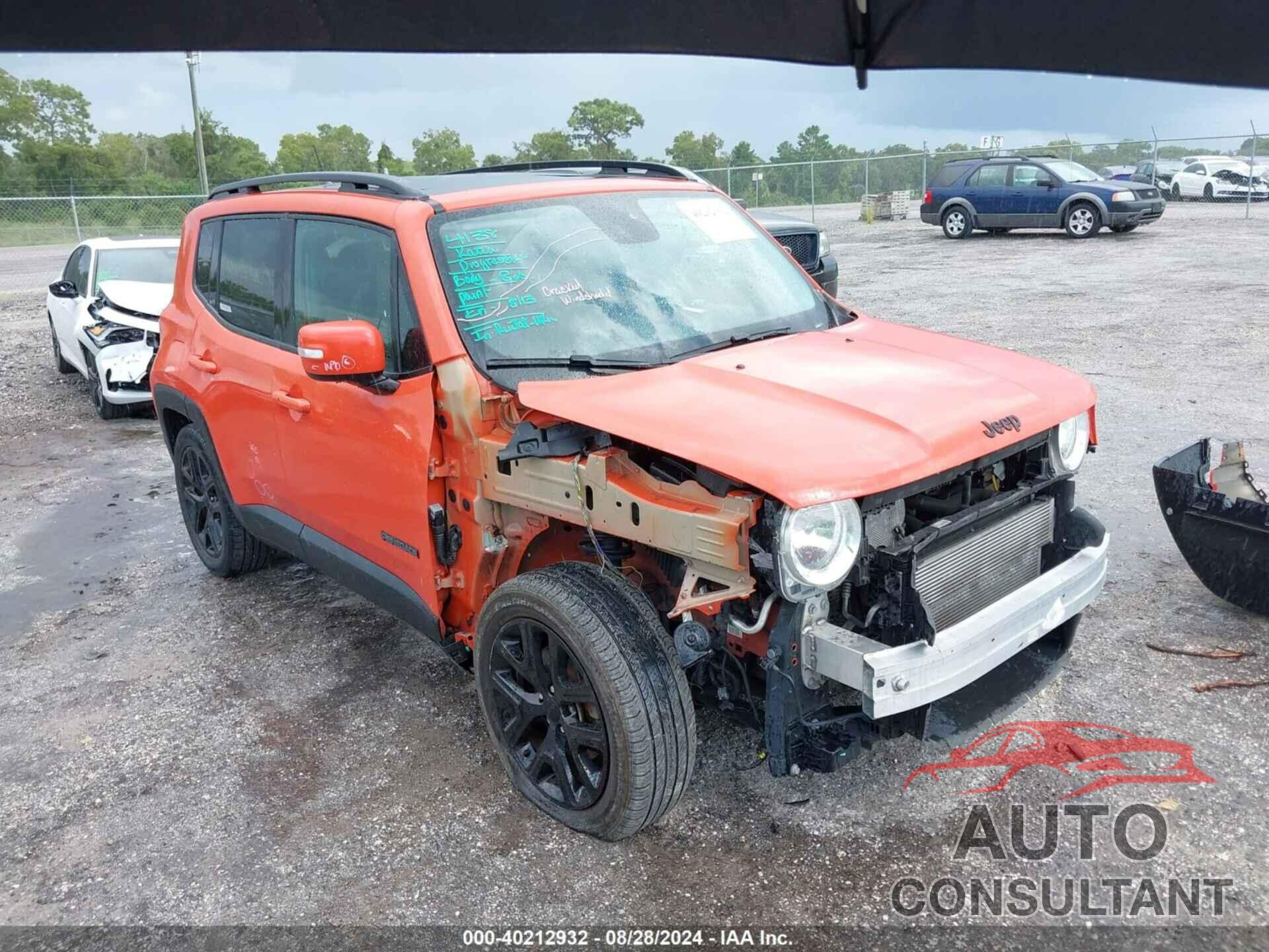 JEEP RENEGADE 2017 - ZACCJABB7HPG25693