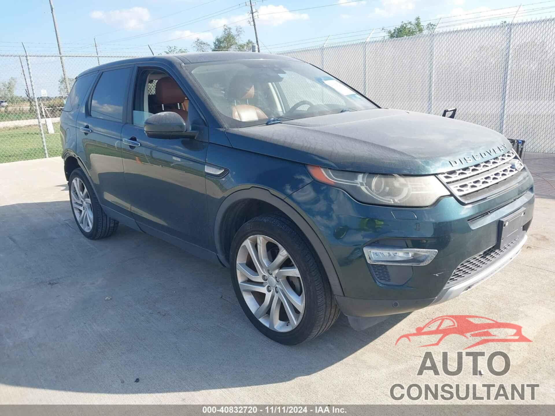 LAND ROVER DISCOVERY SPORT 2016 - SALCT2BG2GH581628