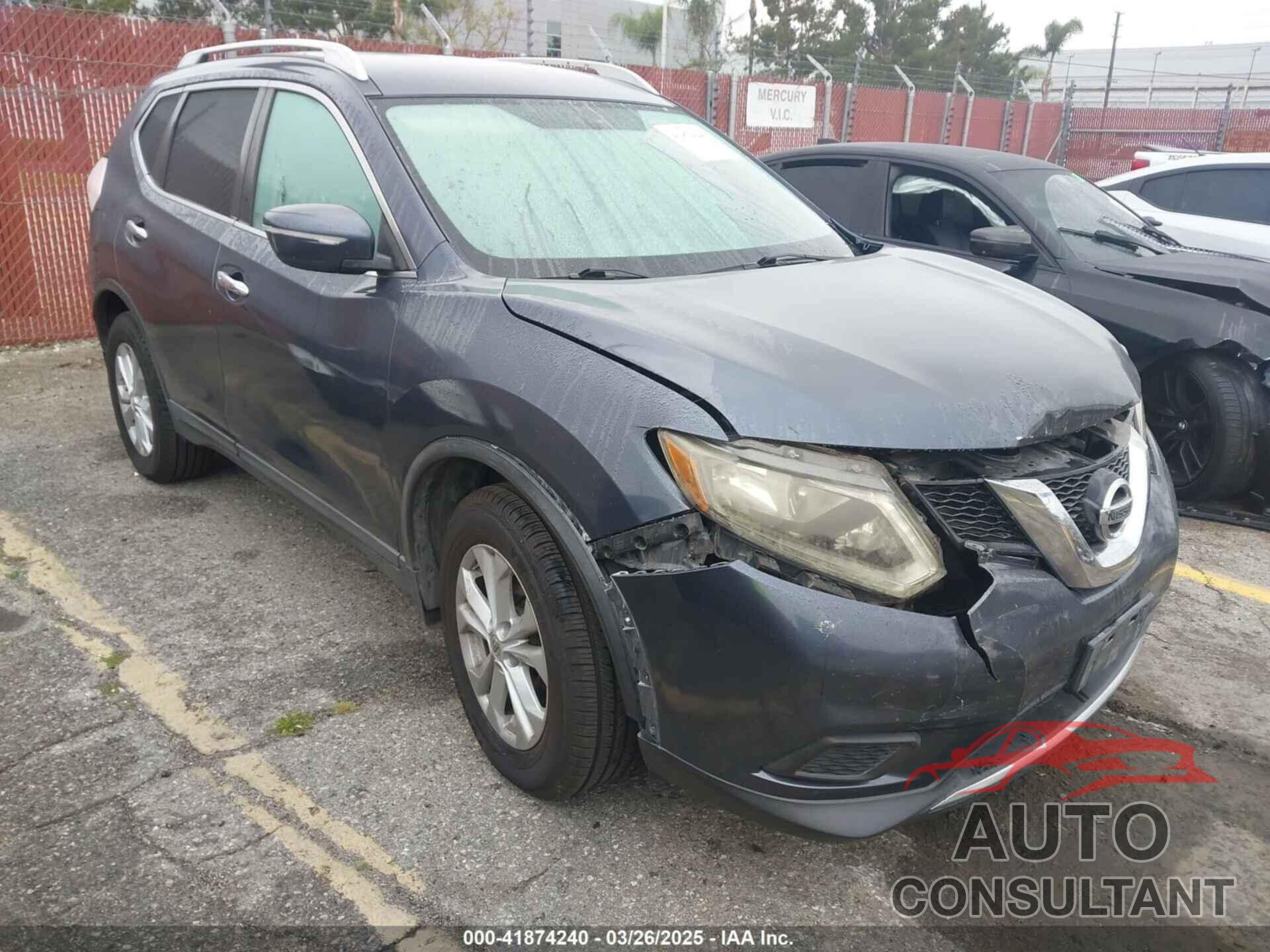 NISSAN ROGUE 2015 - KNMAT2MV0FP552417