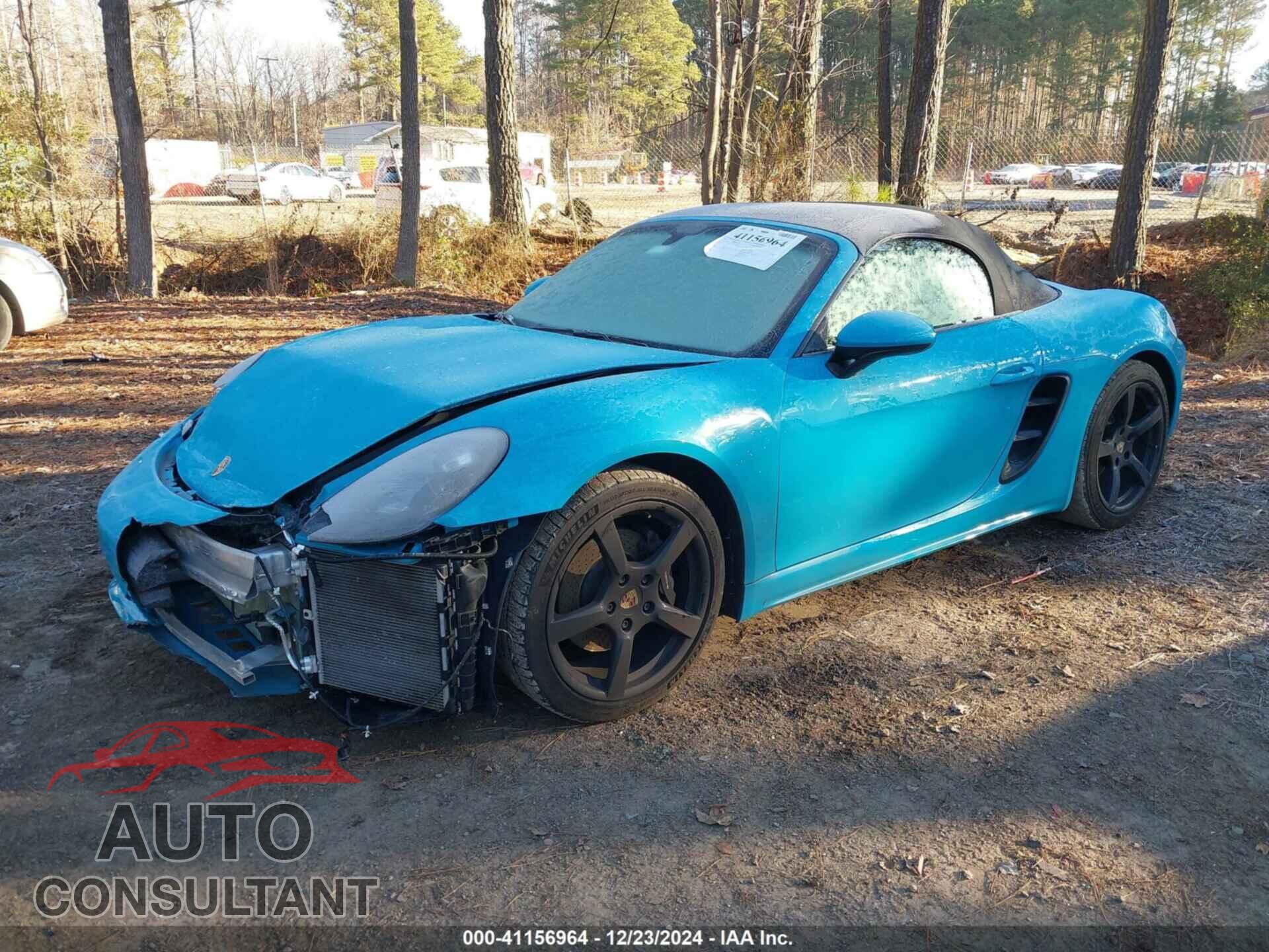 PORSCHE 718 BOXSTER 2017 - WP0CA2A82HS221013