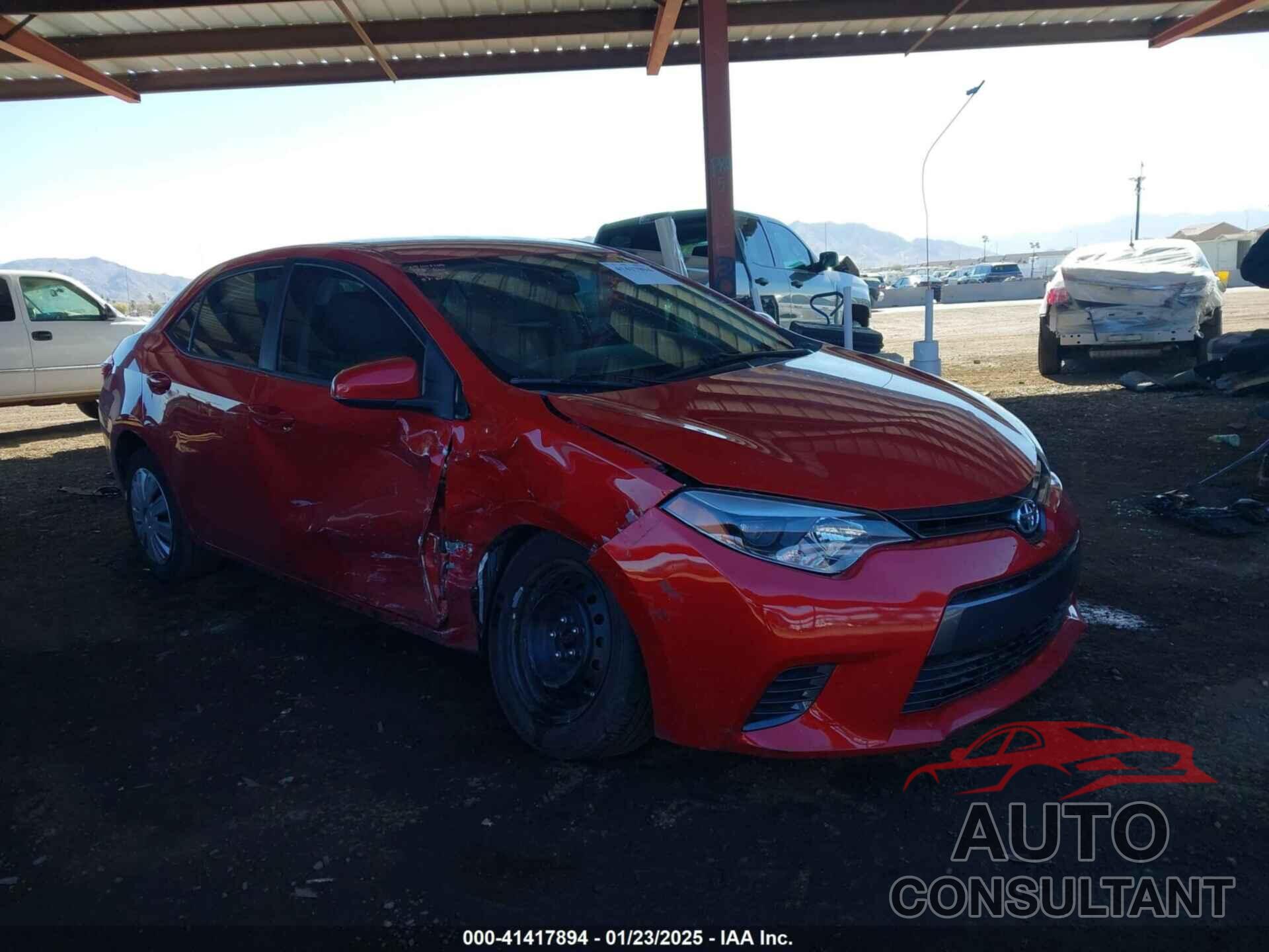 TOYOTA COROLLA 2016 - 2T1BURHEXGC614734