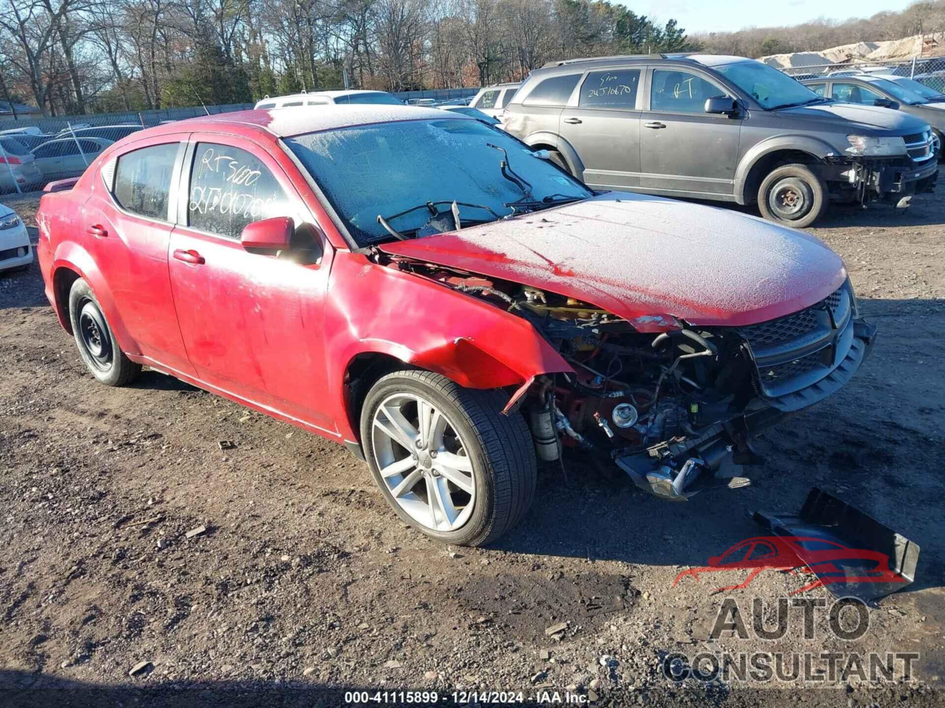DODGE AVENGER 2011 - 1B3BD1FG3BN509501