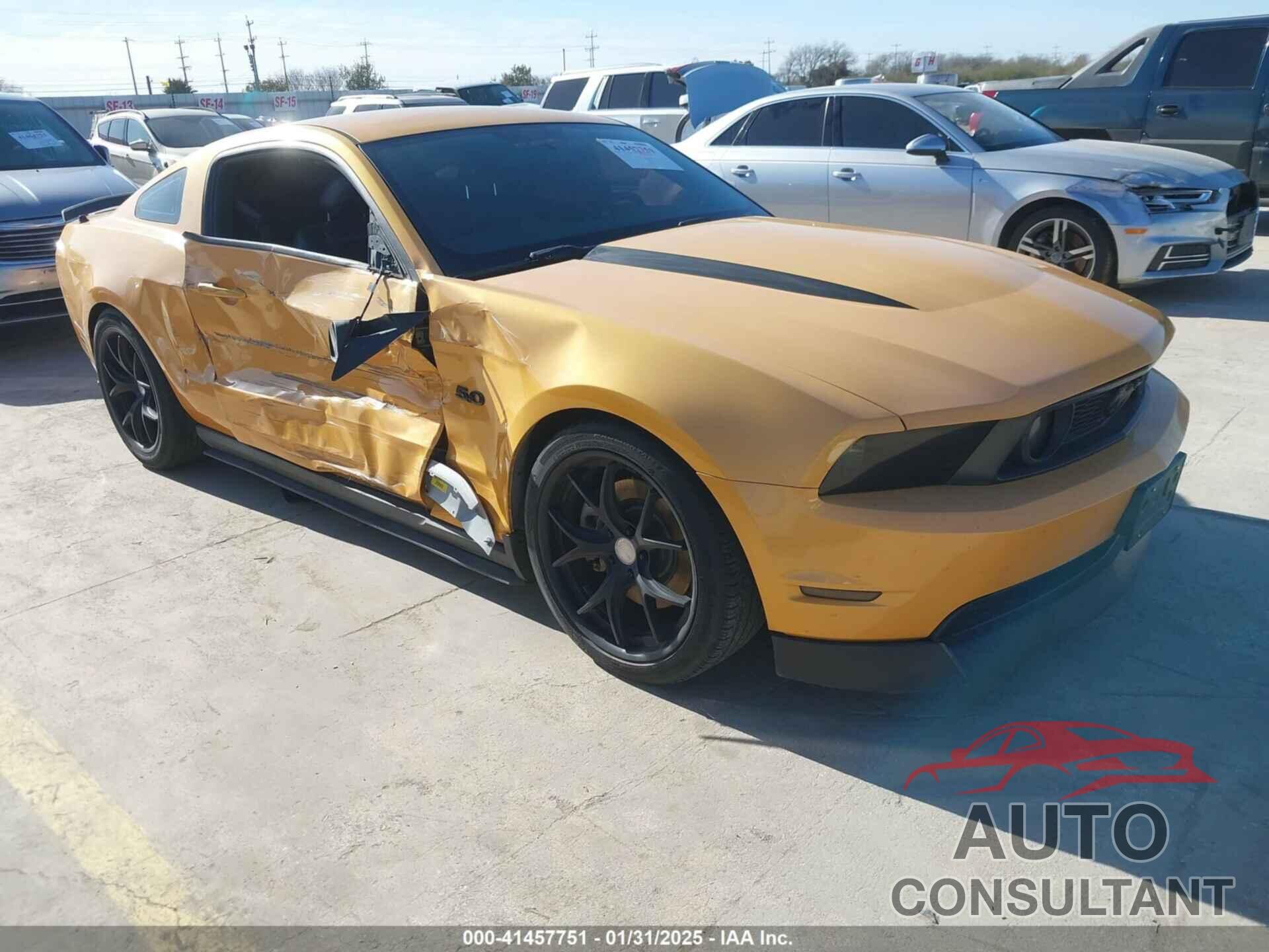FORD MUSTANG 2012 - 1ZVBP8CF2C5227973