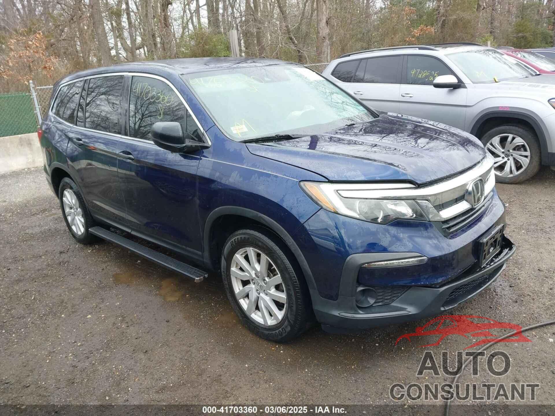 HONDA PILOT 2019 - 5FNYF6H12KB070878