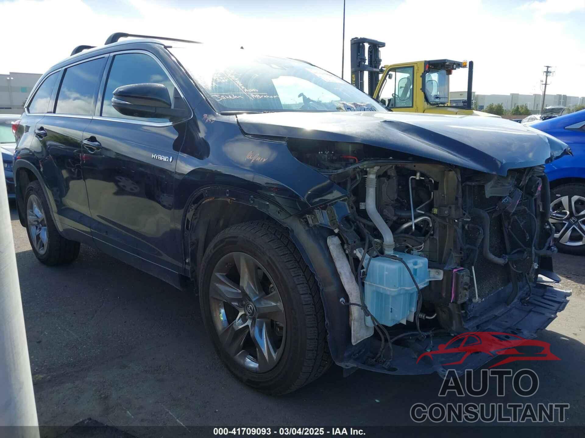 TOYOTA HIGHLANDER HYBRID 2017 - 5TDDGRFH3HS028608
