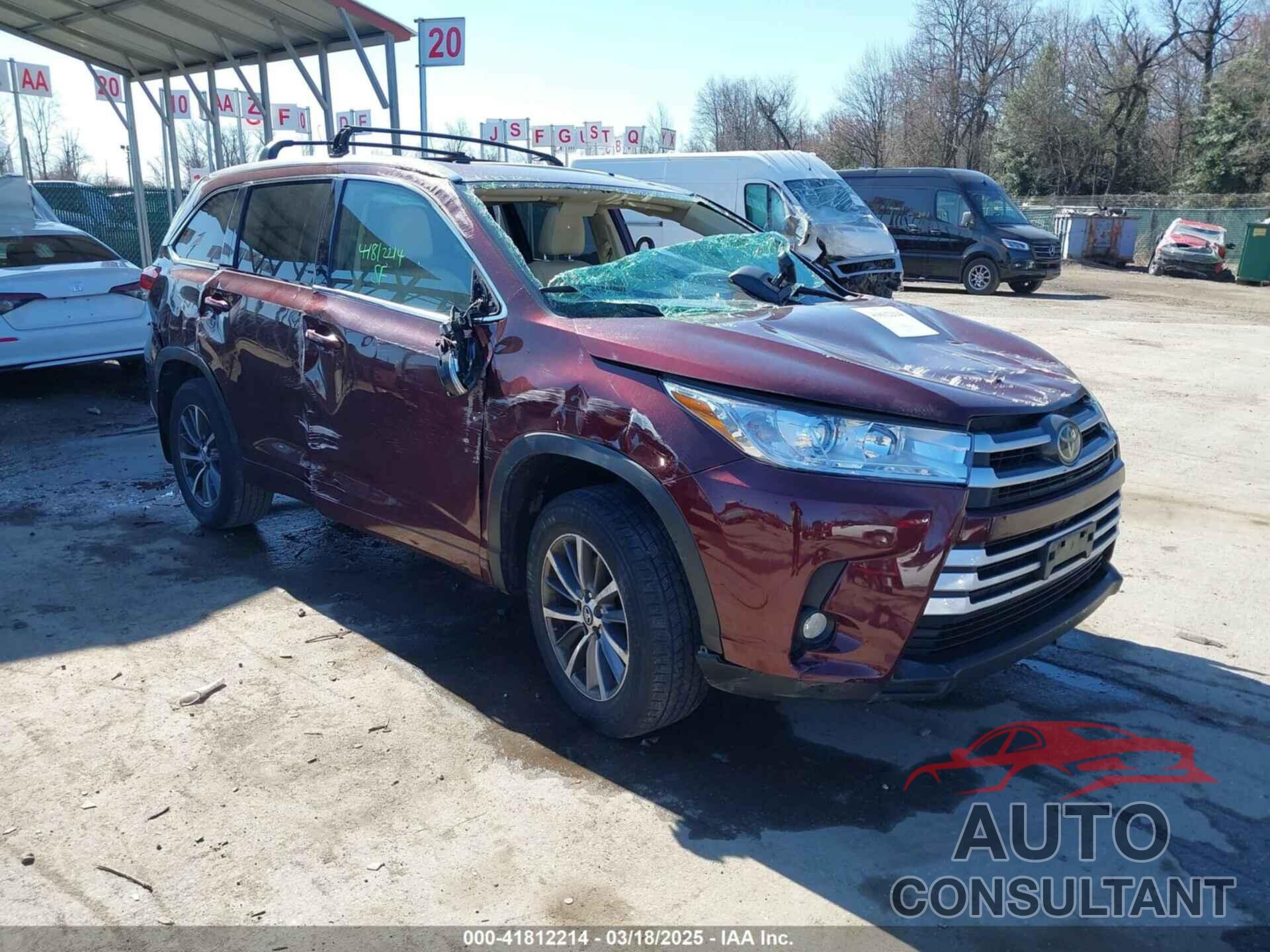 TOYOTA HIGHLANDER 2018 - 5TDJZRFH8JS810020