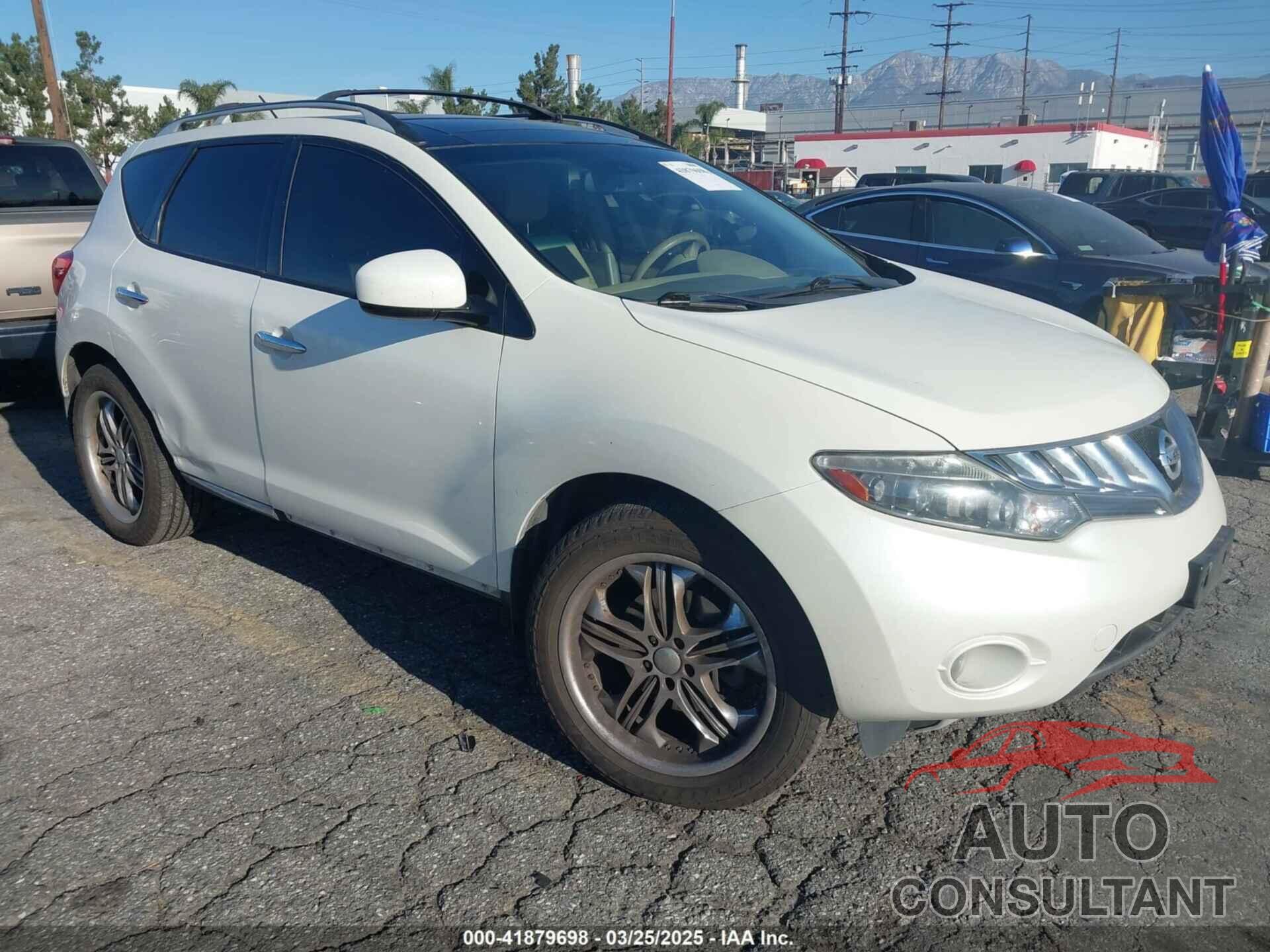 NISSAN MURANO 2009 - JN8AZ18WX9W115714