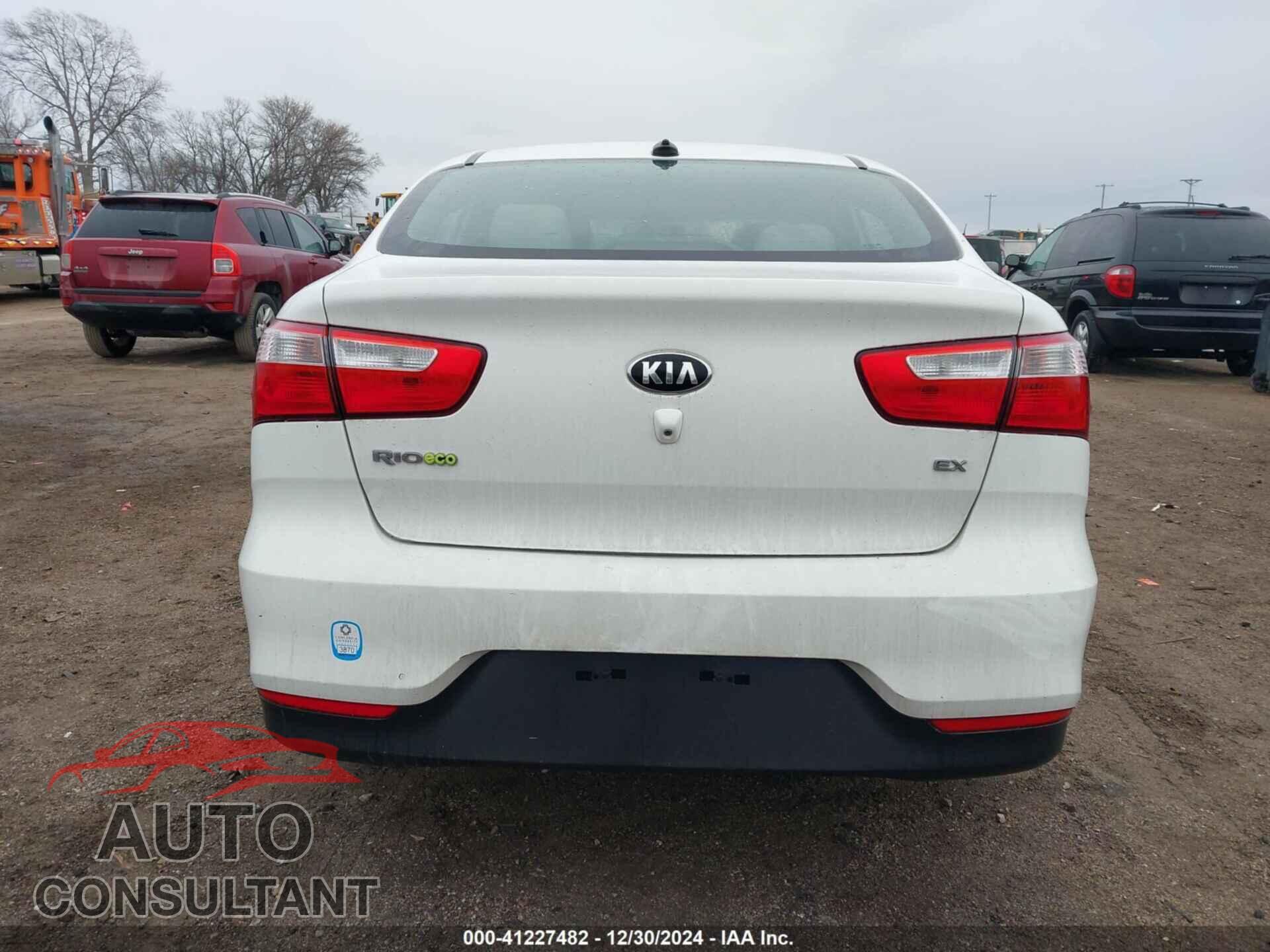 KIA RIO 2017 - KNADN4A34H6071758