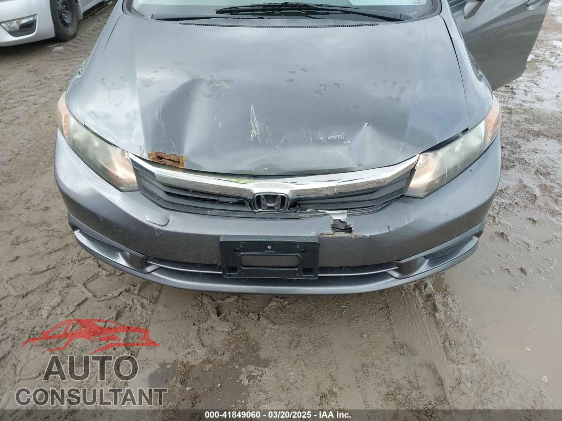 HONDA CIVIC 2012 - 19XFB2F91CE001028
