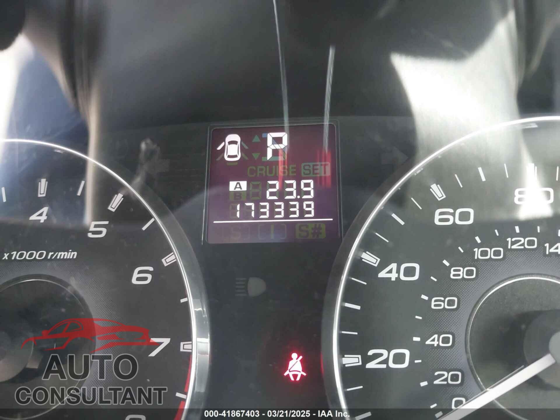 SUBARU OUTBACK 2012 - 4S4BRBGCXC3278347