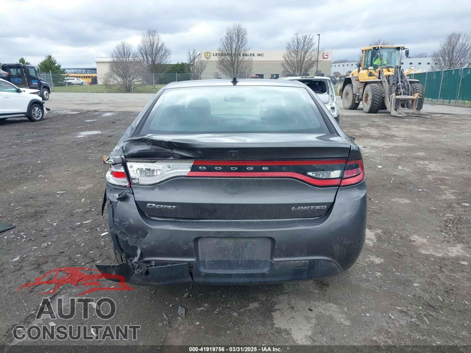 DODGE DART 2015 - 1C3CDFCB6FD131893