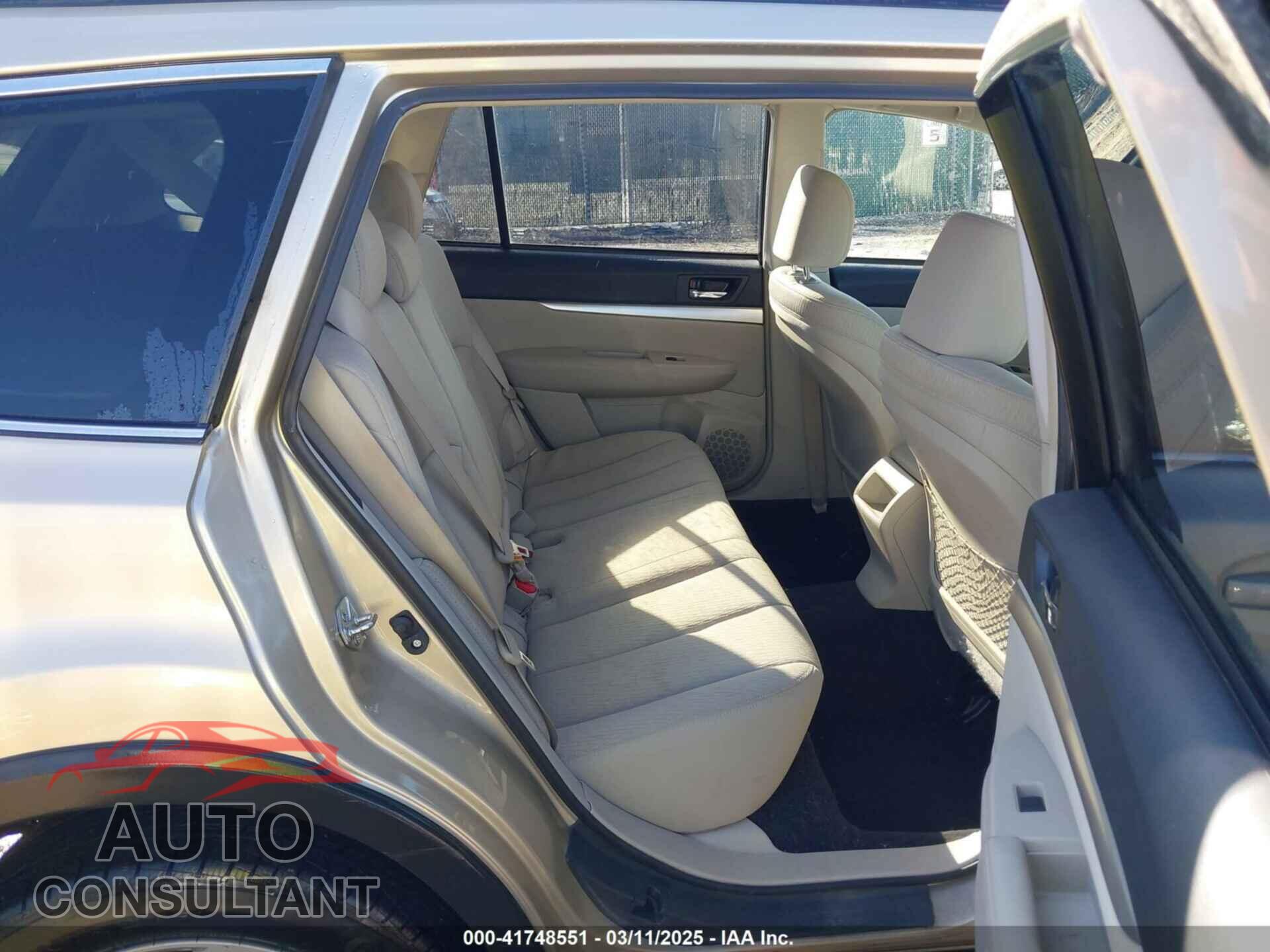 SUBARU OUTBACK 2010 - 4S4BRBCC1A3337806