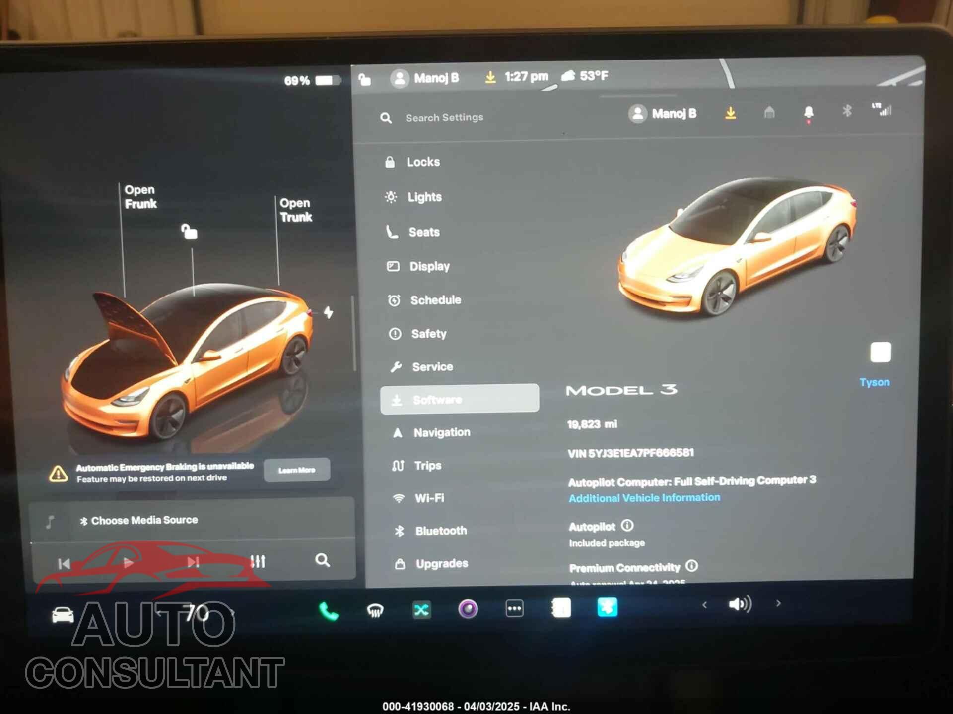 TESLA MODEL 3 2023 - 5YJ3E1EA7PF666581