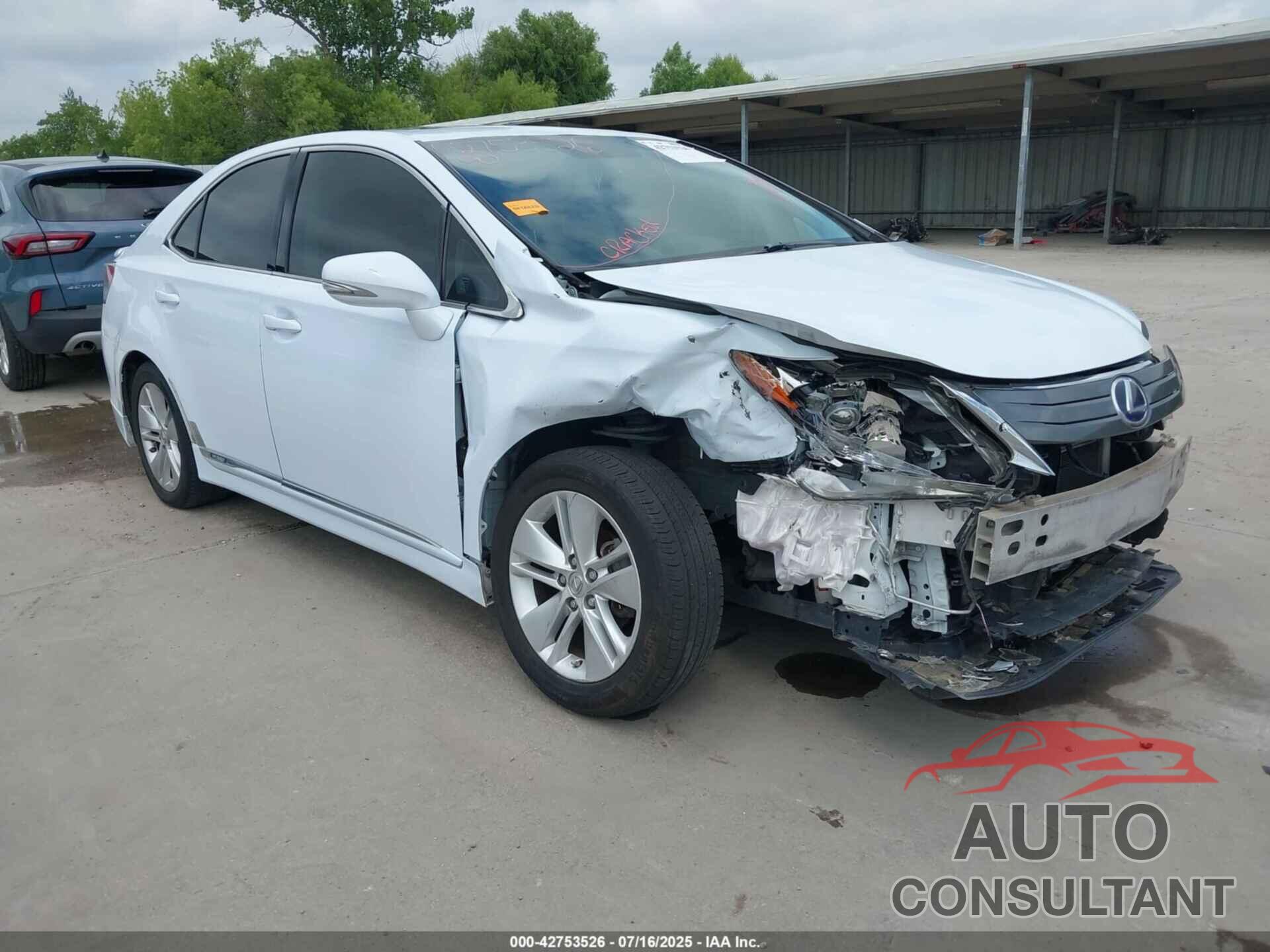 LEXUS HS 250H 2010 - JTHBB1BA8A2024100