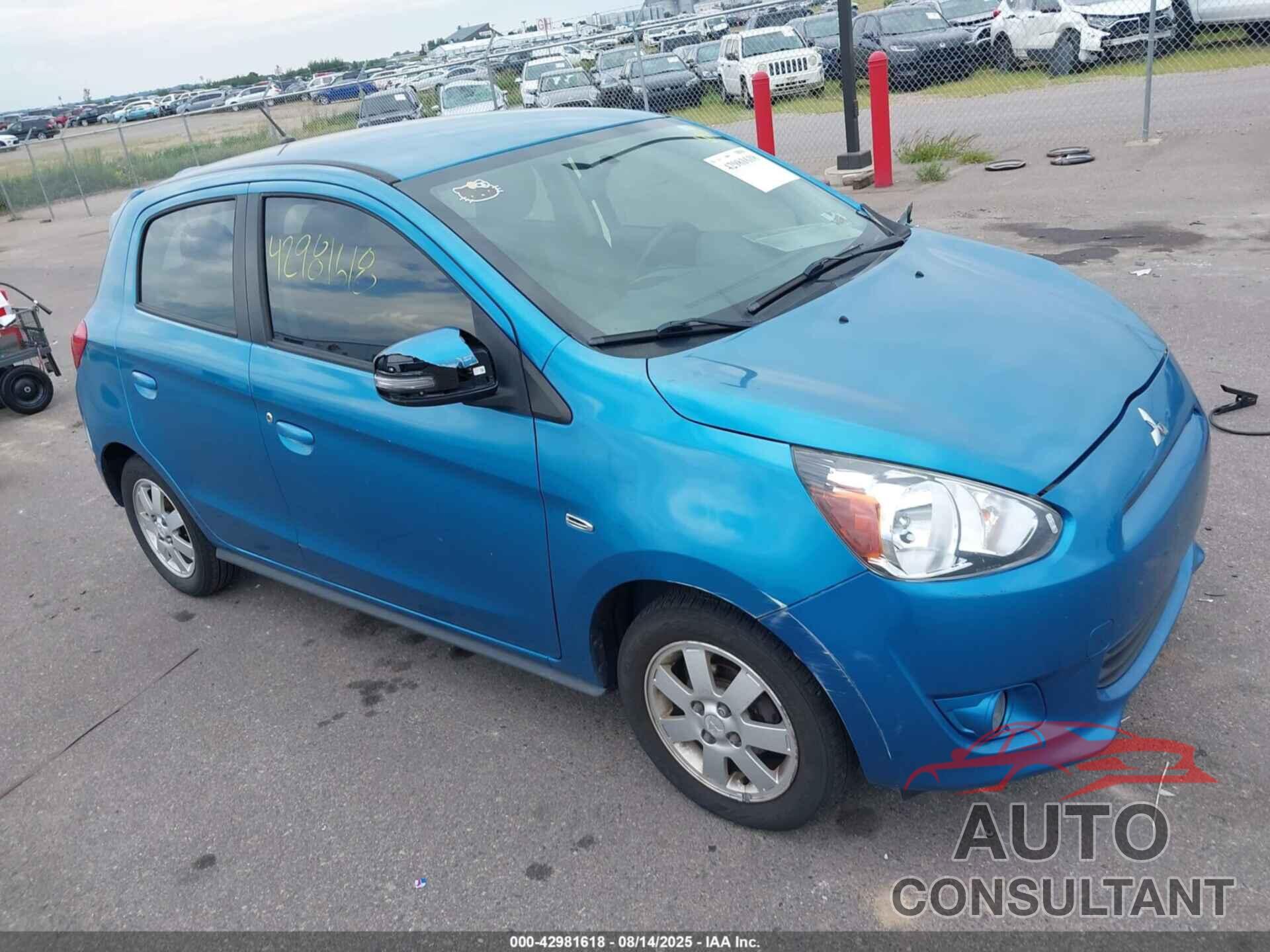 MITSUBISHI MIRAGE 2015 - ML32A4HJ4FH047278