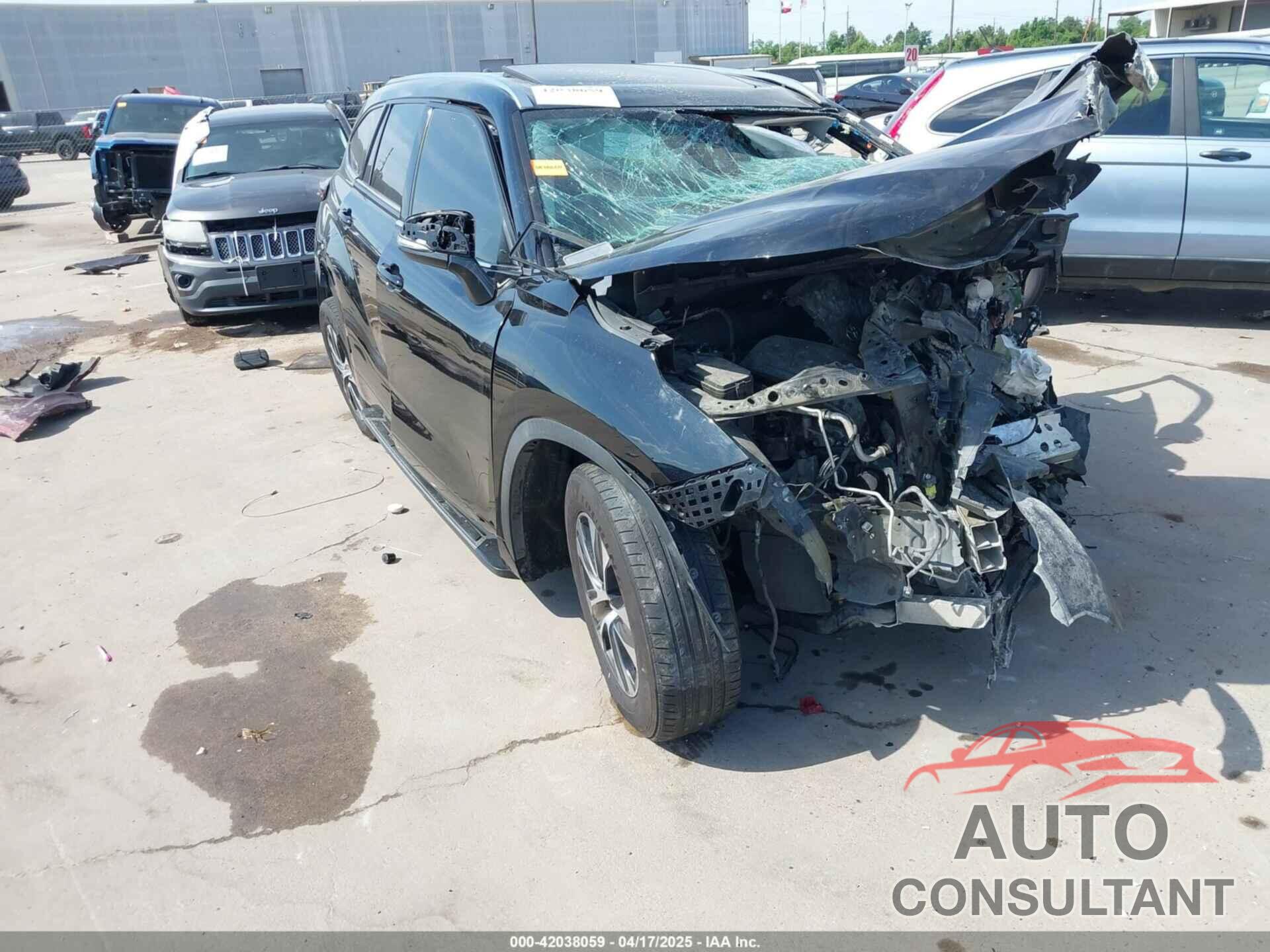 TOYOTA HIGHLANDER 2020 - 5TDGZRAH0LS018366