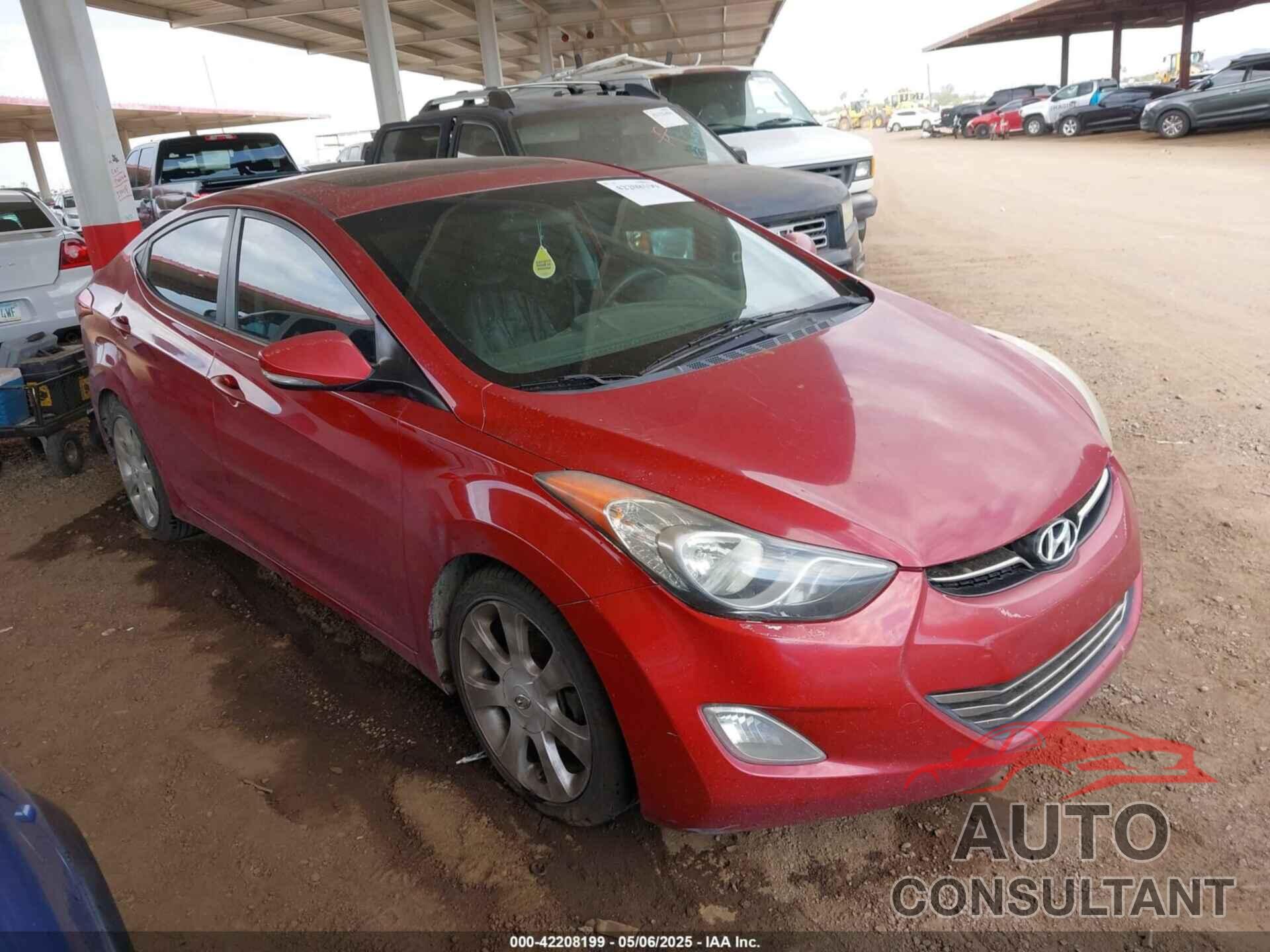 HYUNDAI ELANTRA 2013 - KMHDH4AE6DU508253