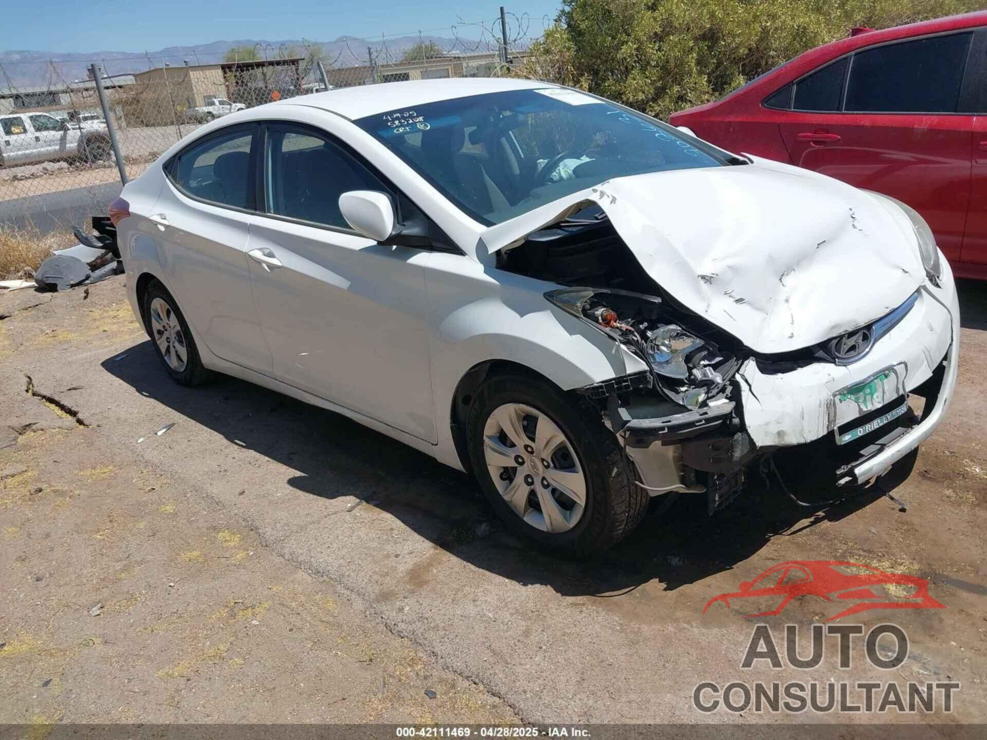 HYUNDAI ELANTRA 2016 - 5NPDH4AE3GH702631