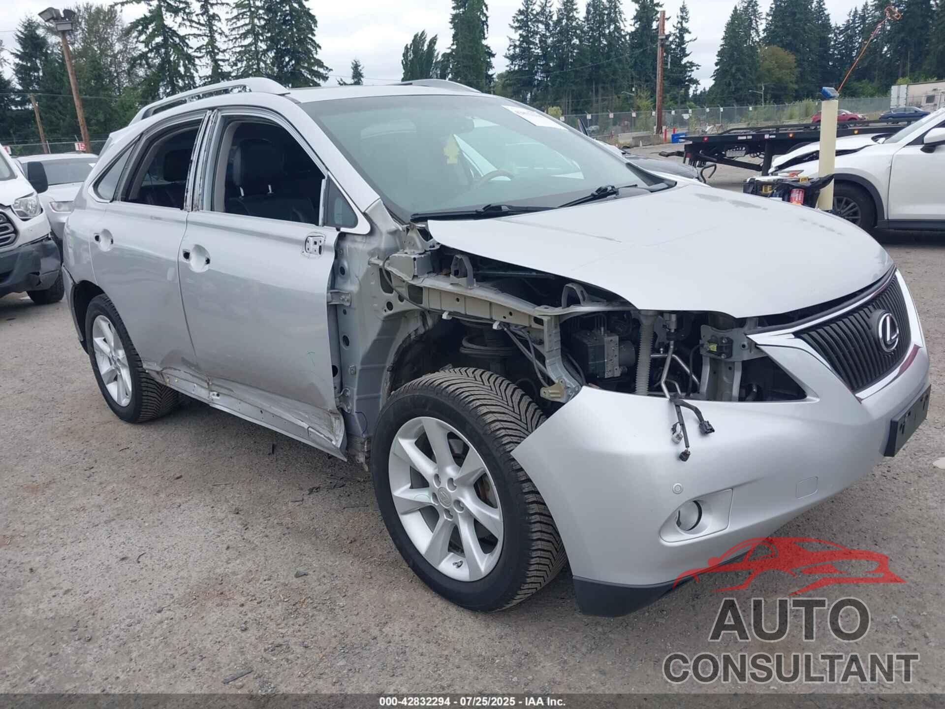 LEXUS RX 350 2012 - 2T2BK1BA8CC152161
