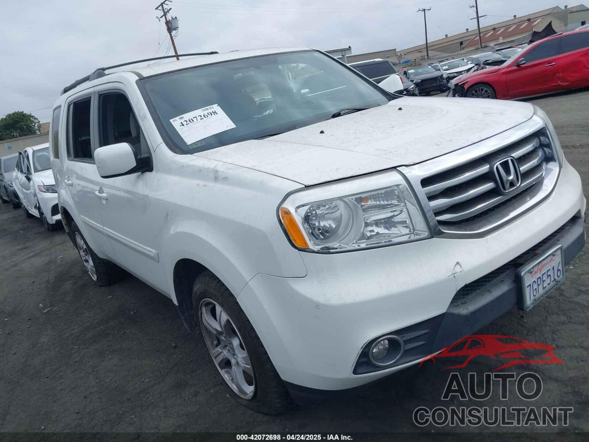 HONDA PILOT 2015 - 5FNYF3H40FB007292