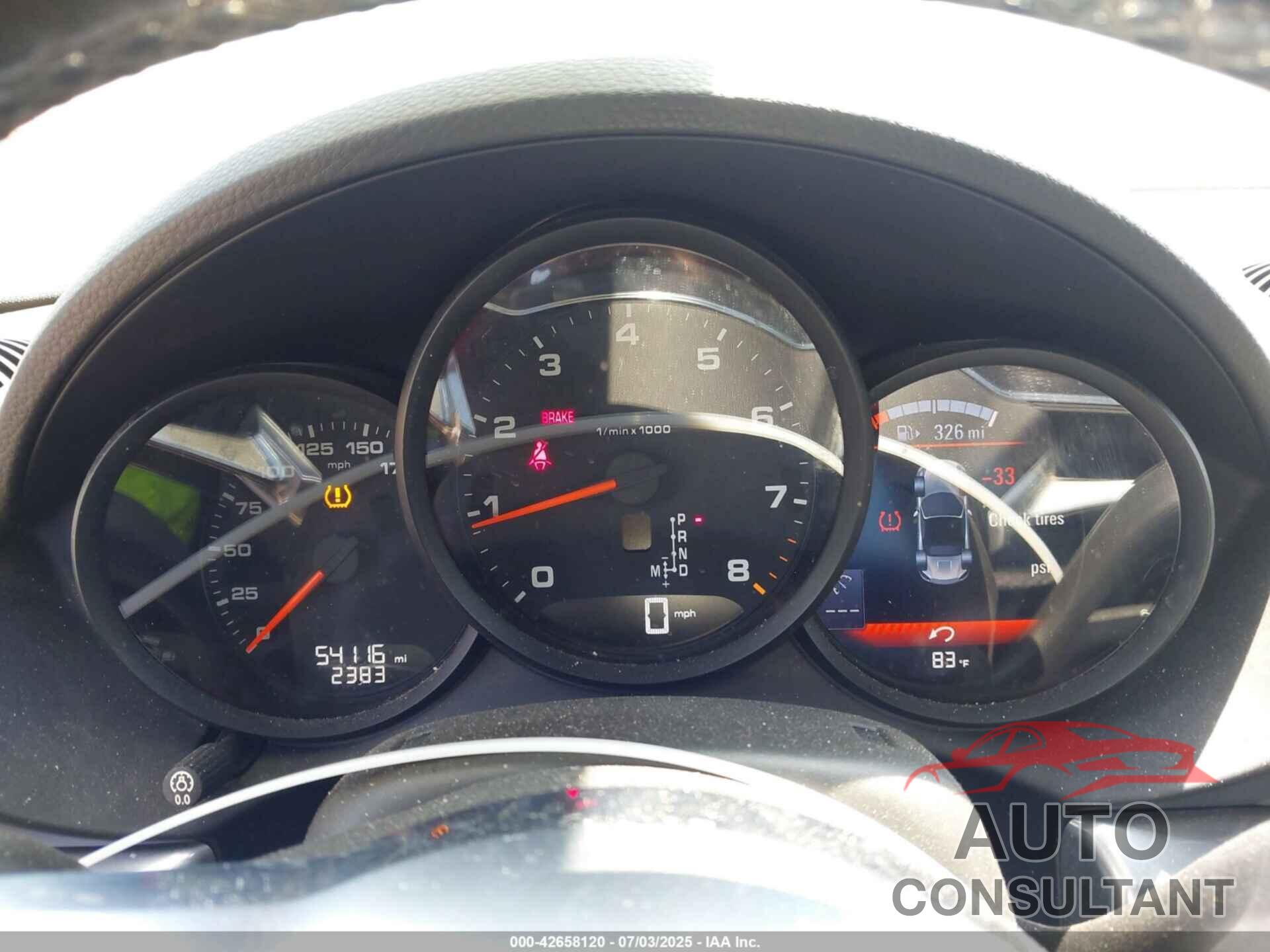 PORSCHE 718 BOXSTER 2017 - WP0CA2A80HS220216