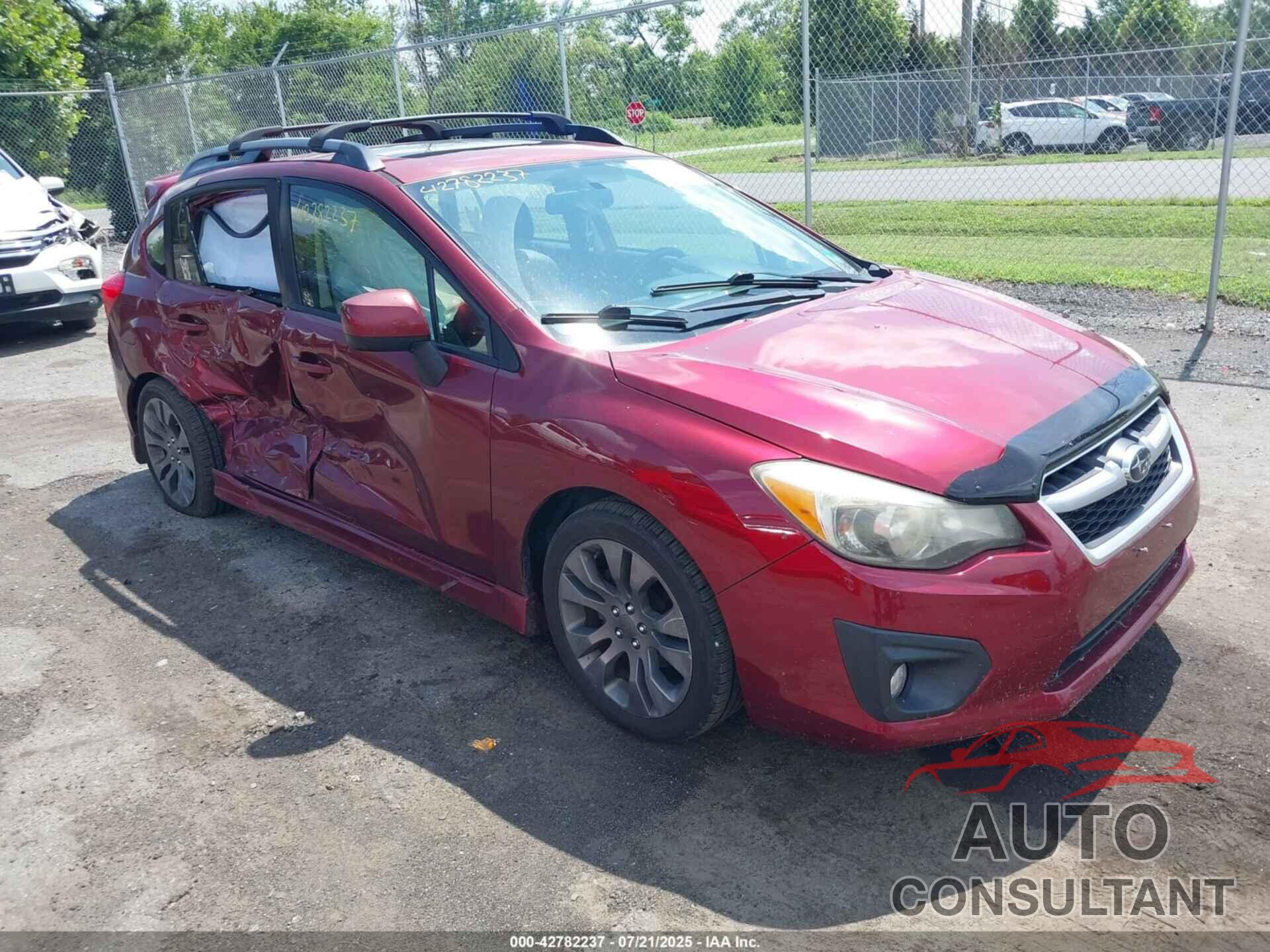 SUBARU IMPREZA 2012 - JF1GPAS69CH242573