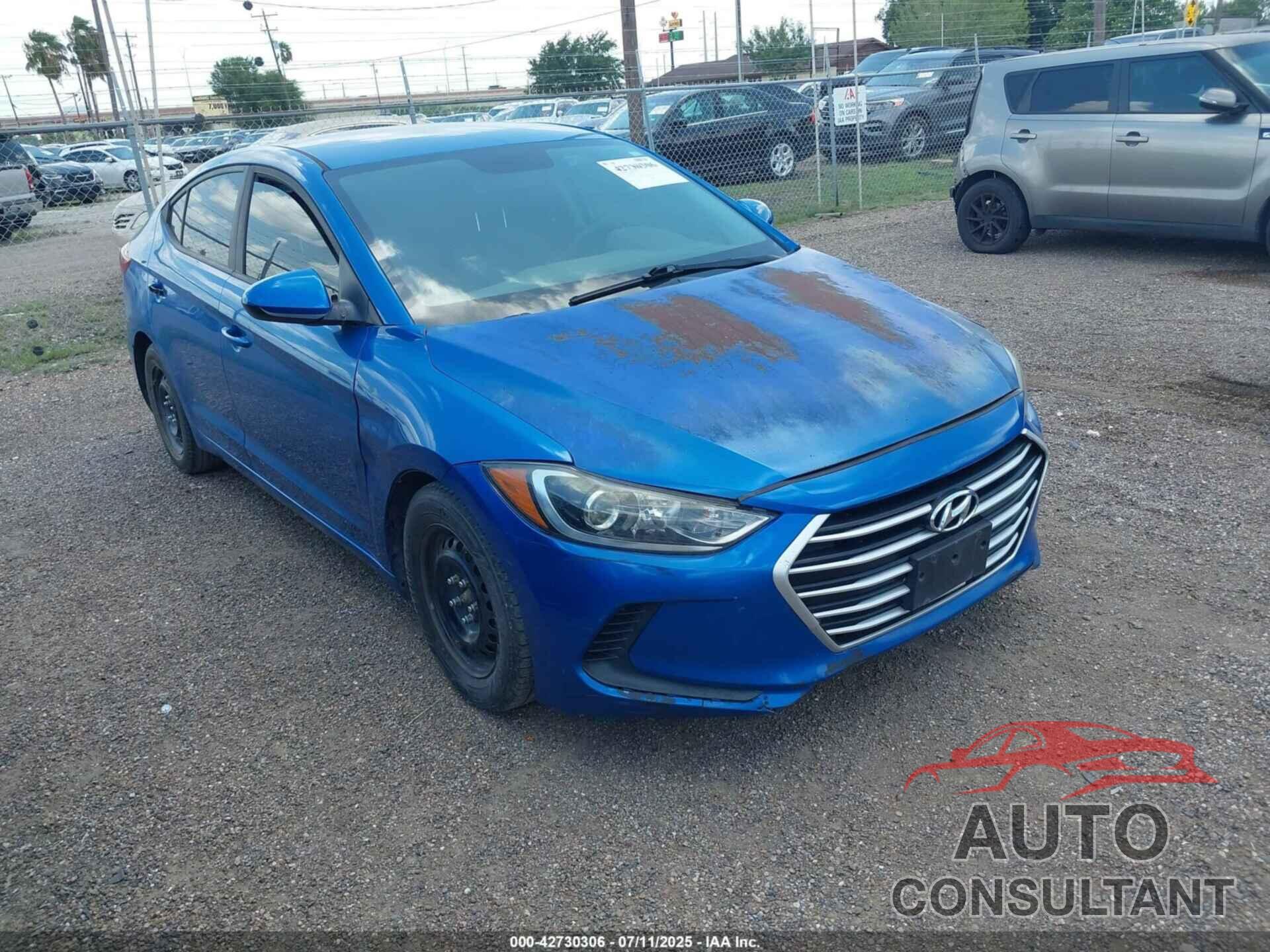 HYUNDAI ELANTRA 2017 - 5NPD74LF5HH152343